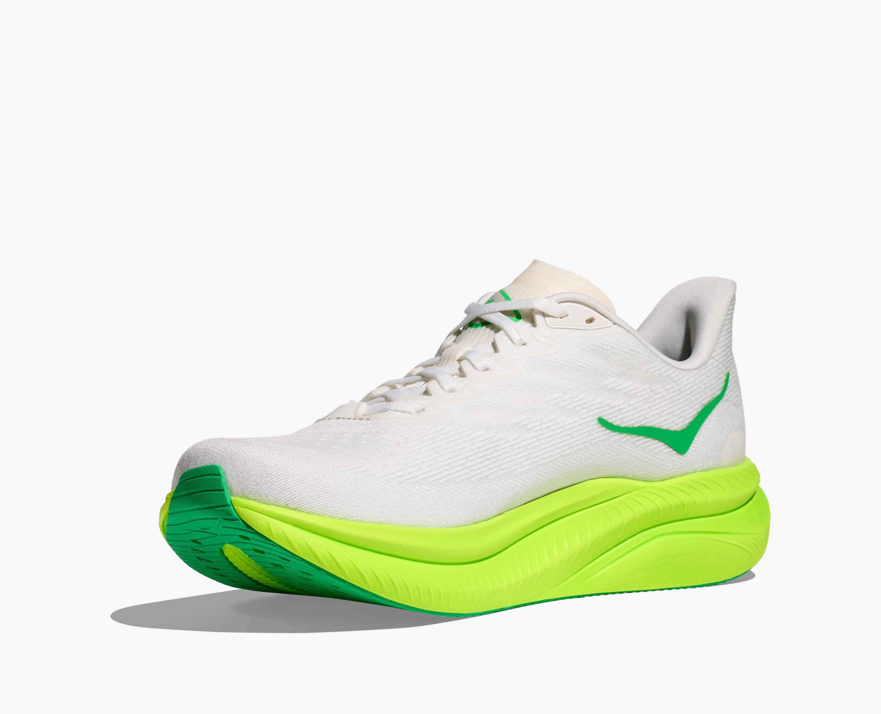 Hoka S Mach 6 White Neon Lime