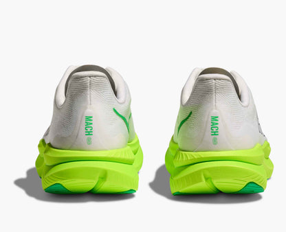 Hoka S Mach 6 White Neon Lime