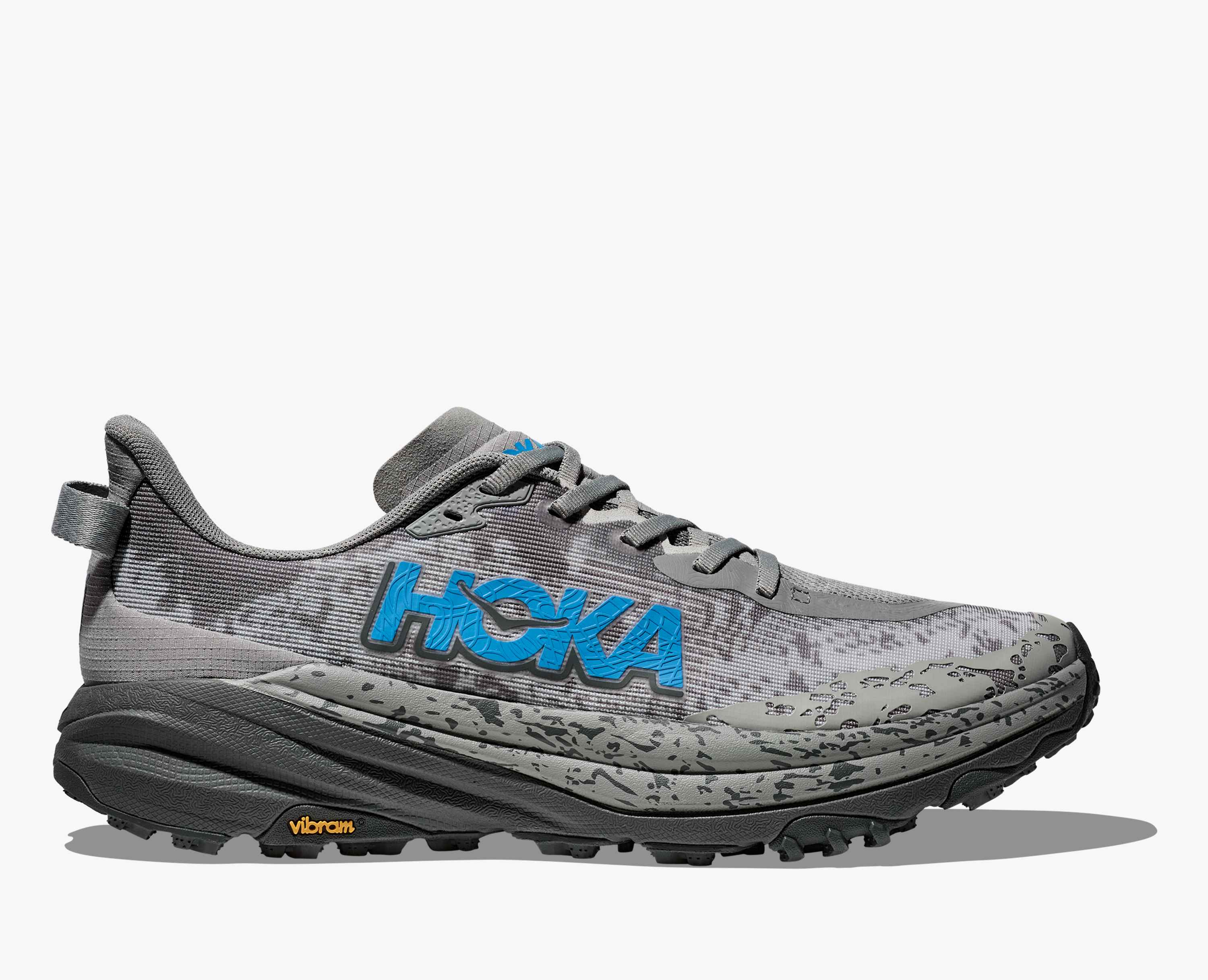 Hoka S Speedgoat 6 Galactic Grey Hoka Blue