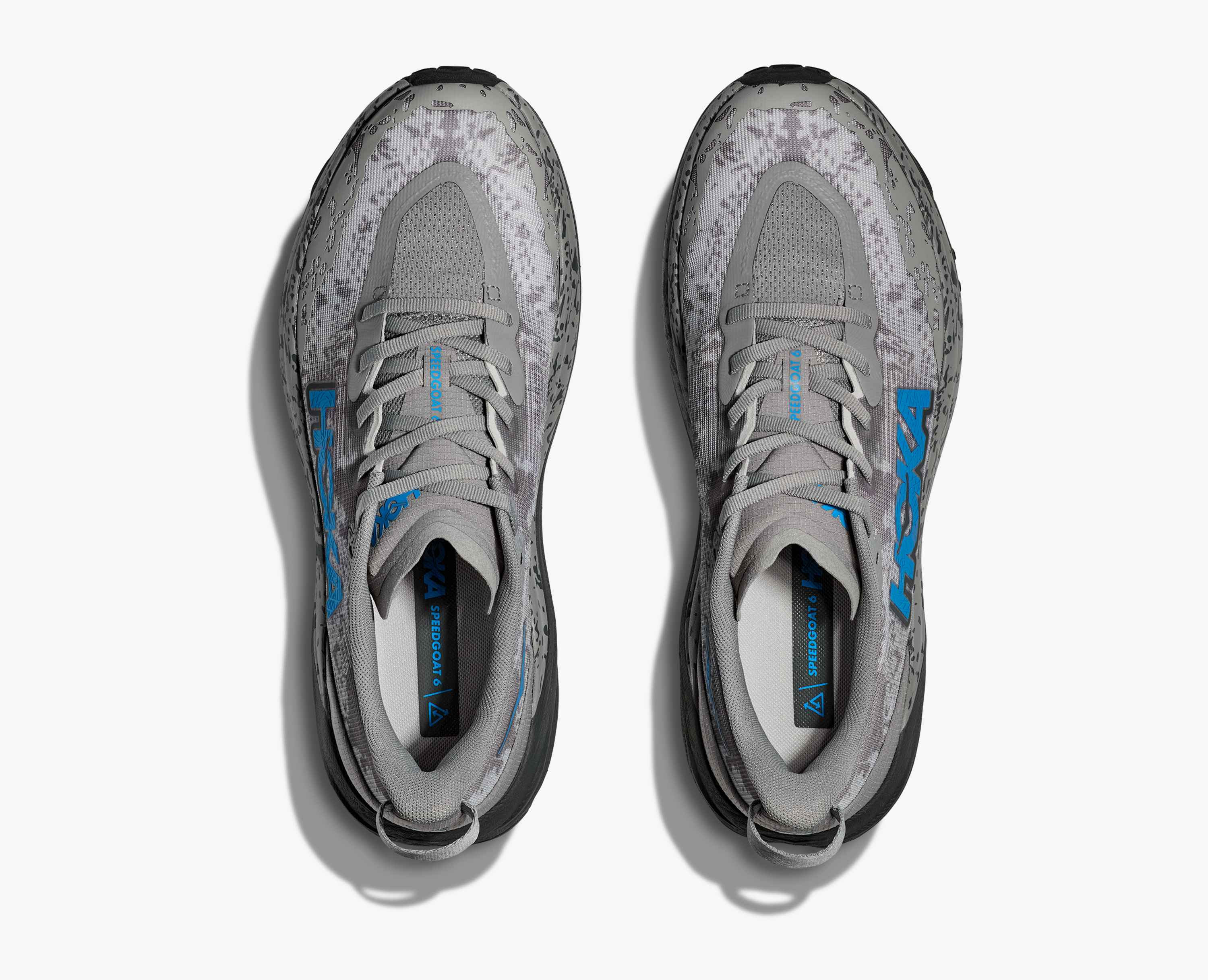Hoka S Speedgoat 6 Galactic Grey Hoka Blue