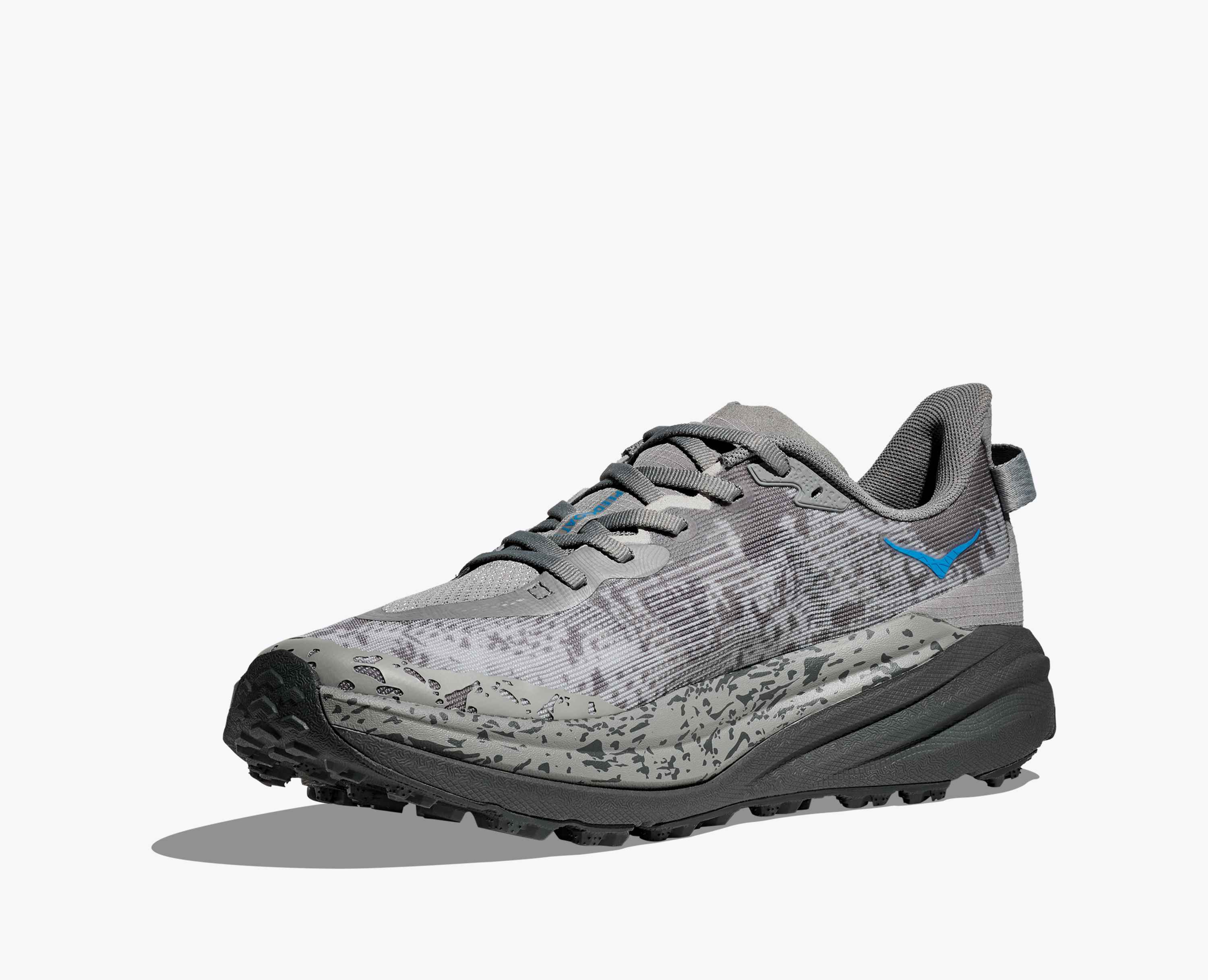 Hoka S Speedgoat 6 Galactic Grey Hoka Blue