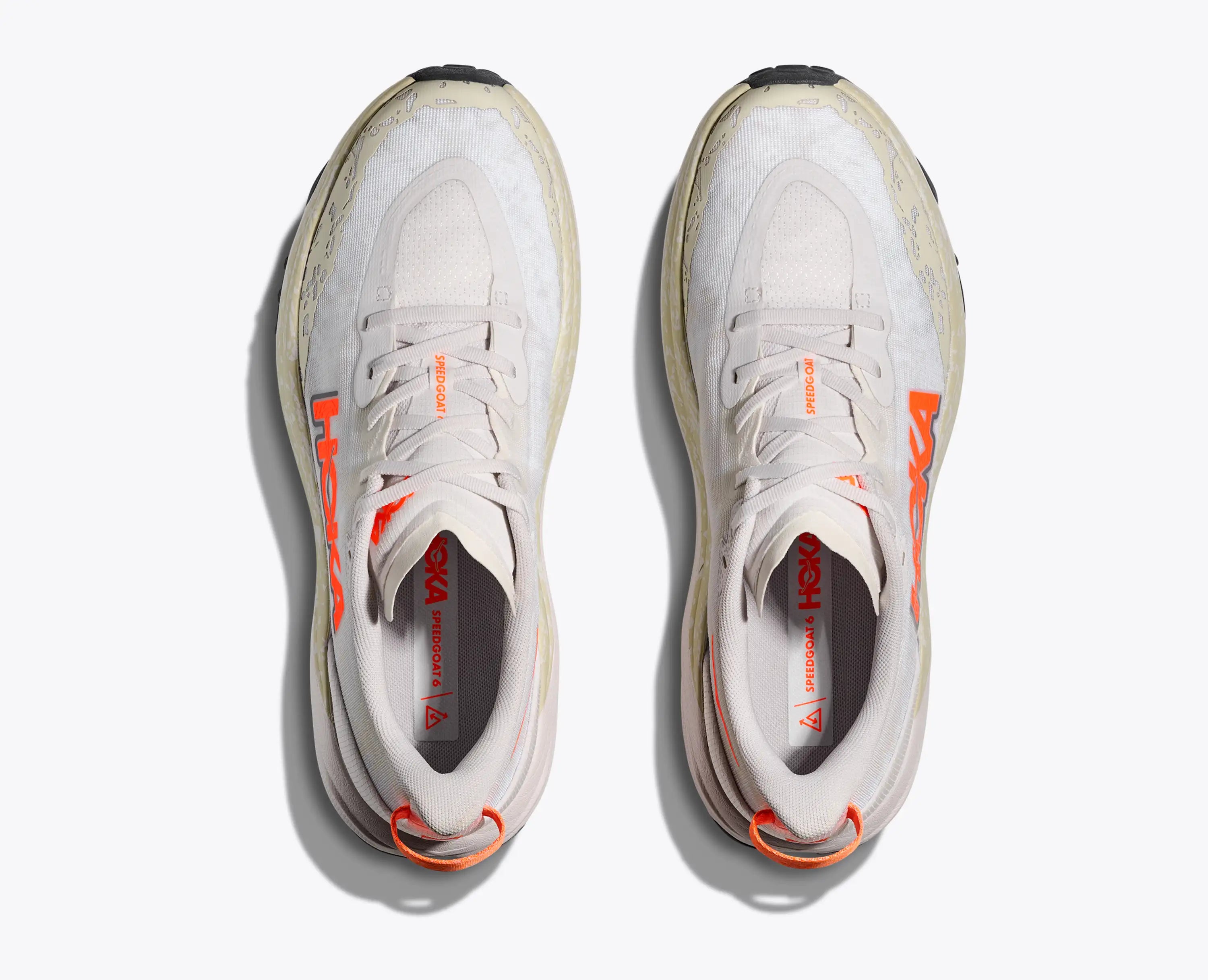 Hoka 'S Speedgoat 6 White Neon Tangerine