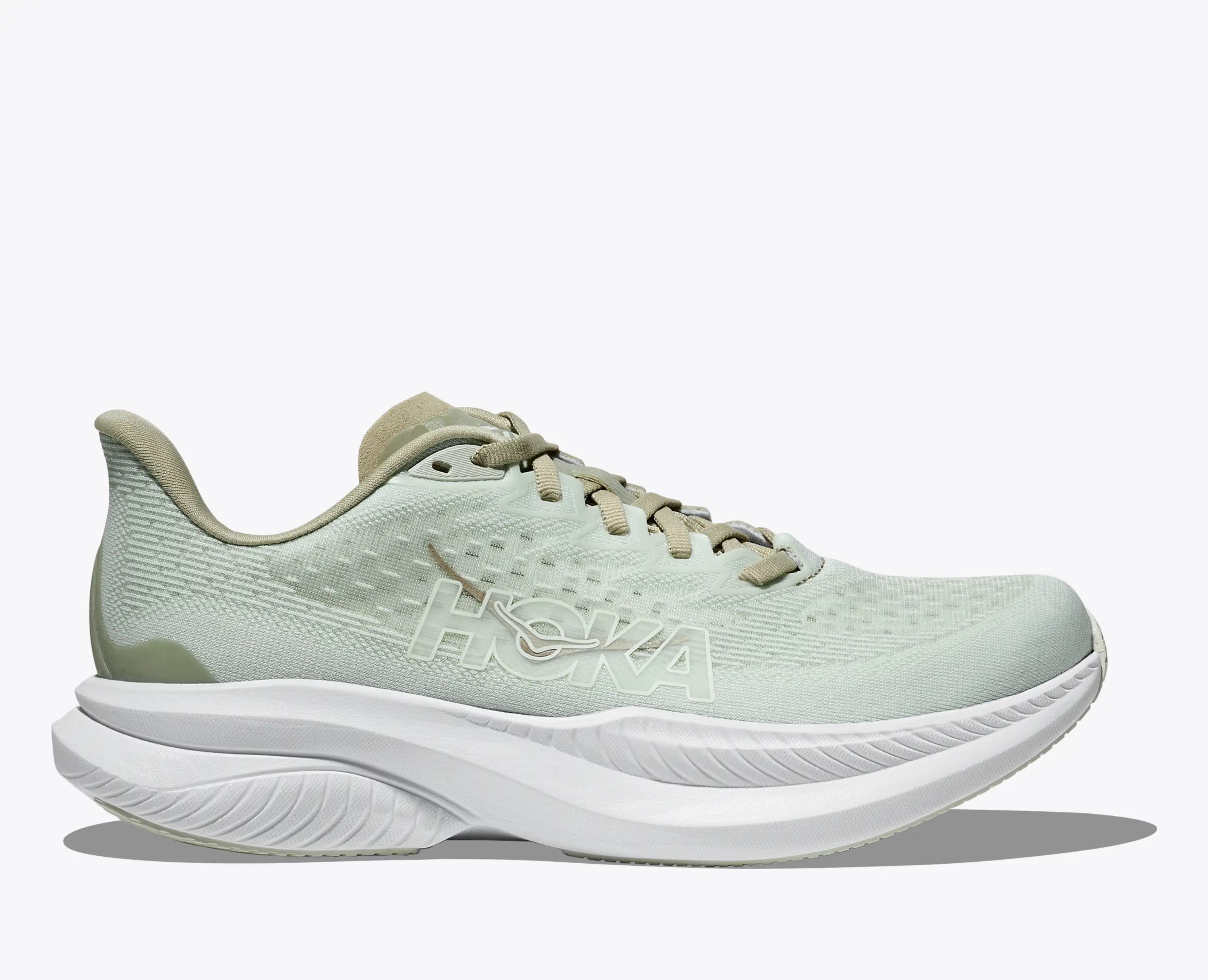 Hoka Women'S Mach 6 Oyster Mushroom Truffle Salt