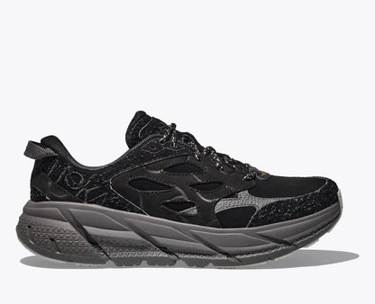 Hoka Elite Terrain System Clifton L Suede Black Satellite Grey