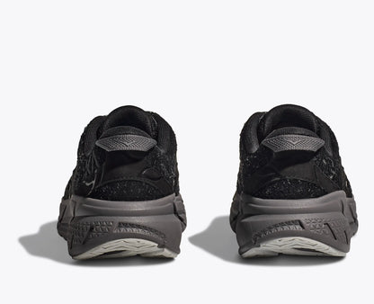 Hoka Elite Terrain System Clifton L Suede Black Satellite Grey