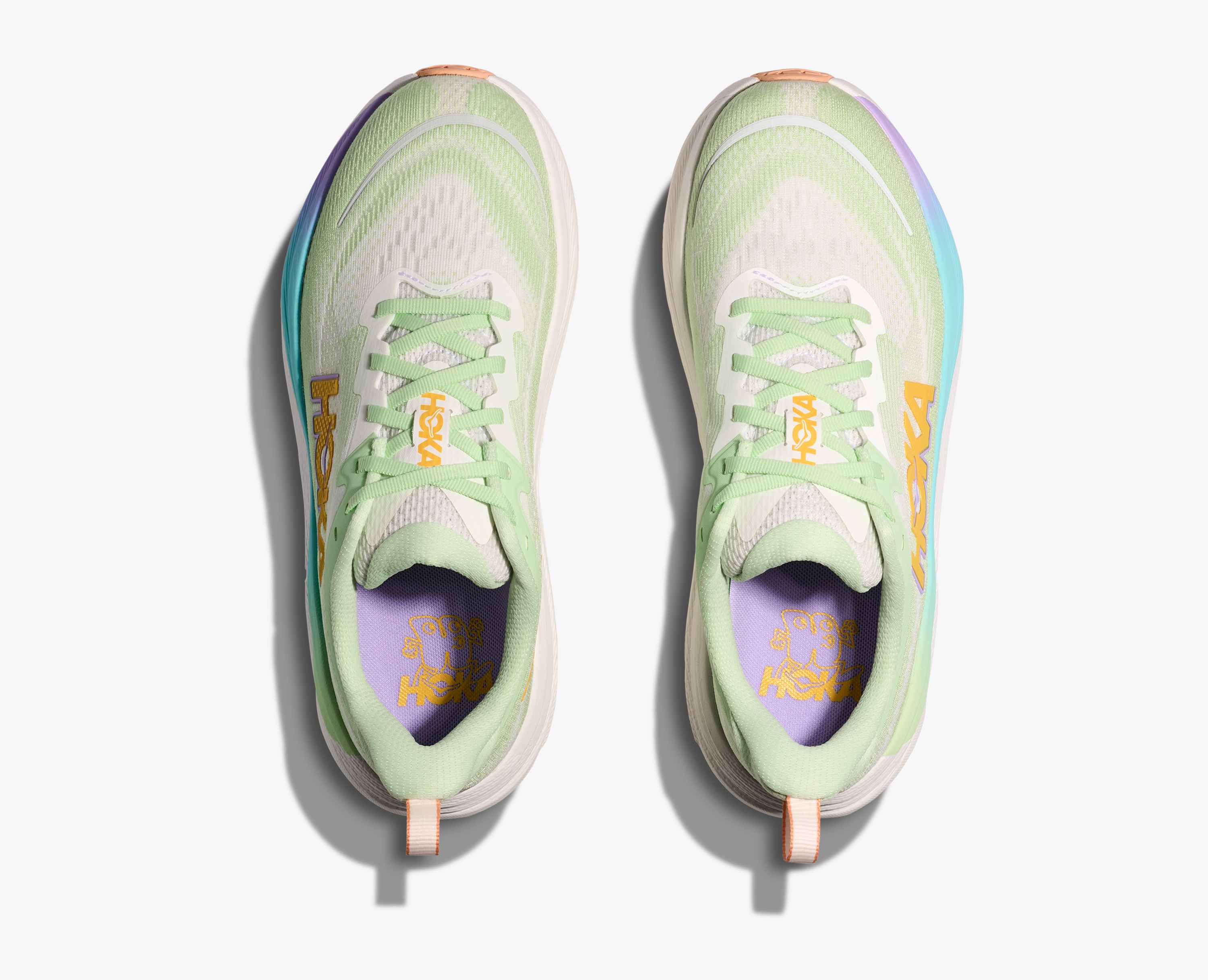 Hoka S Skyflow Luna Moth White