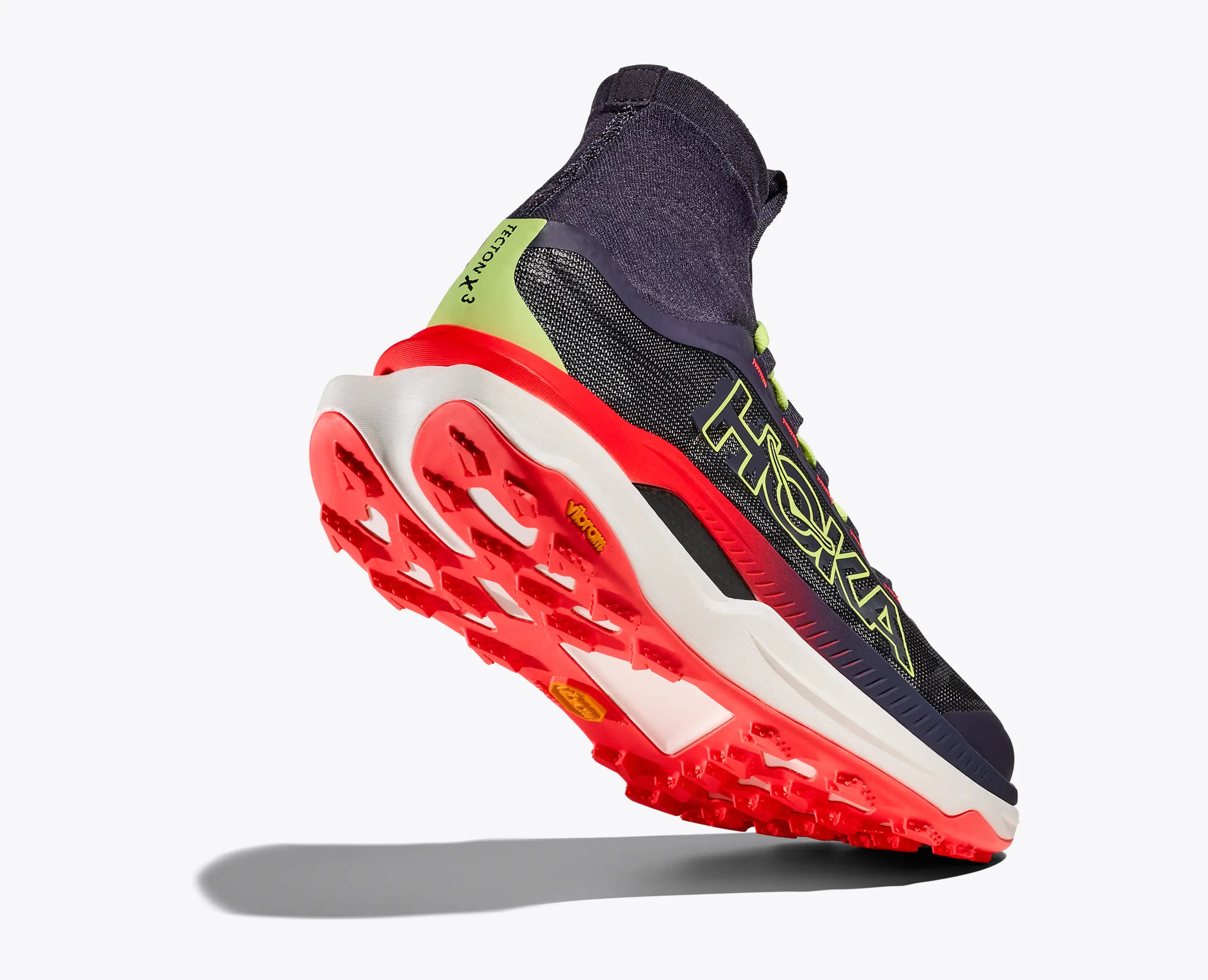 Hoka Women'S Tecton X 3 Squid Ink Neon Flame