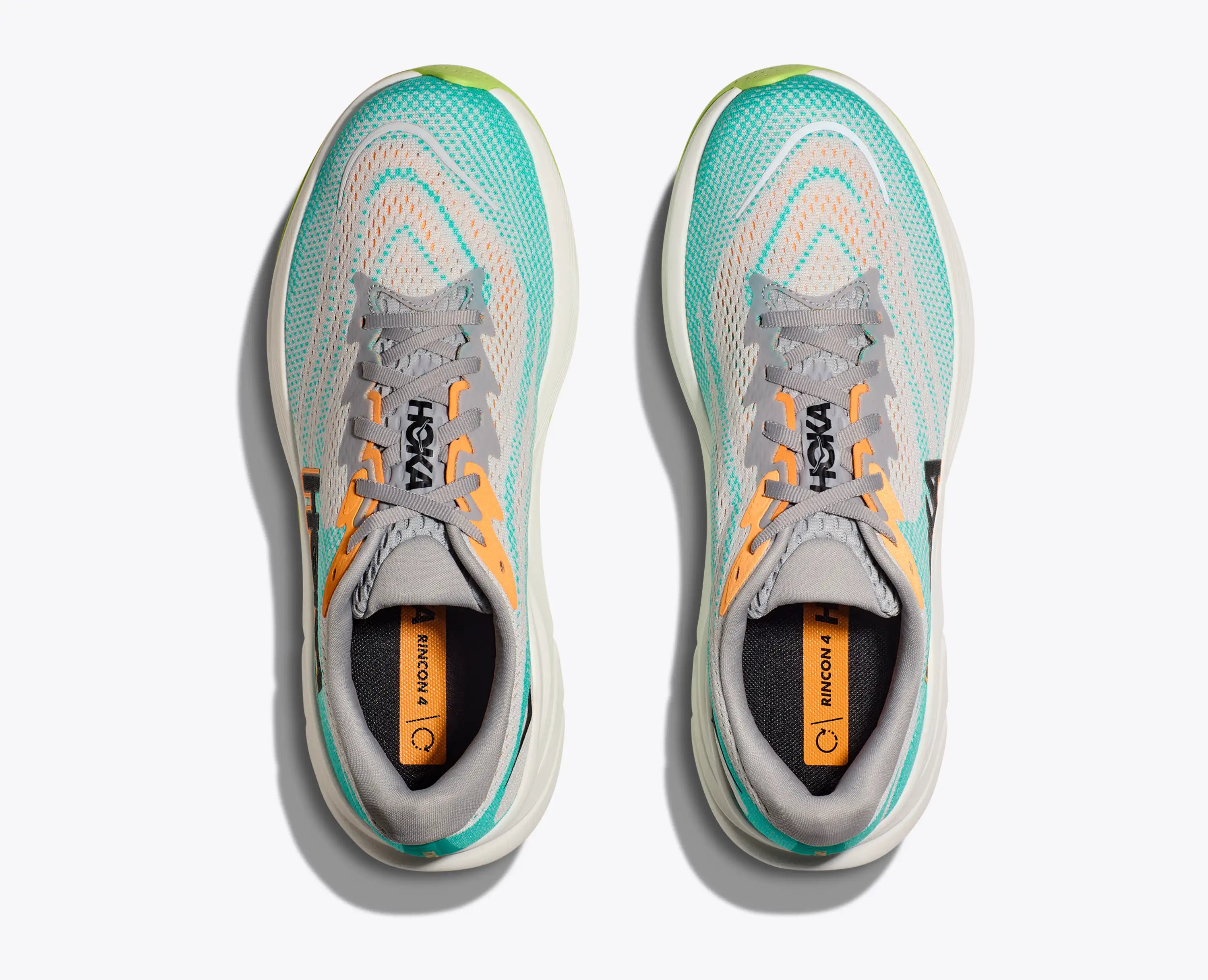 Hoka 'S Rincon 4 Cosmic Grey Electric Aqua