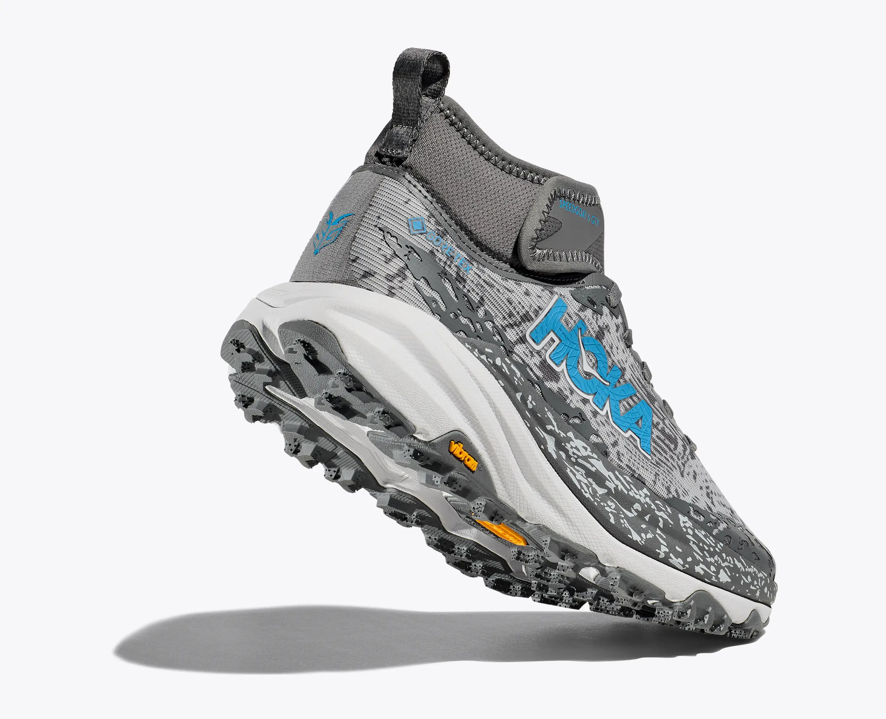 Hoka Women'S Speedgoat 6 Mid Gtx Asteroid Cosmic Grey