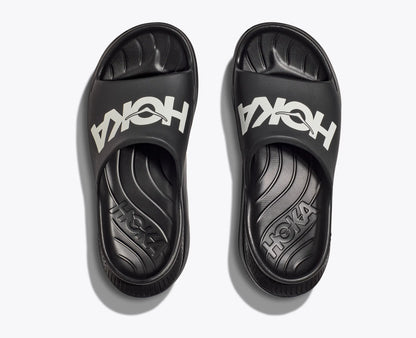 Hoka Ora Athletic Slide Black White