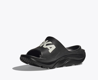 Hoka Ora Athletic Slide Black White