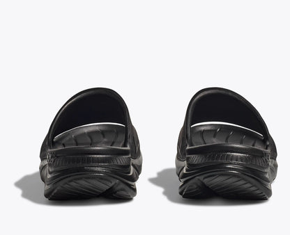 Hoka Ora Athletic Slide Black White