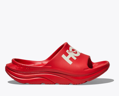 Hoka Ora Athletic Slide Vermillion White