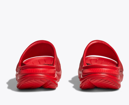 Hoka Ora Athletic Slide Vermillion White
