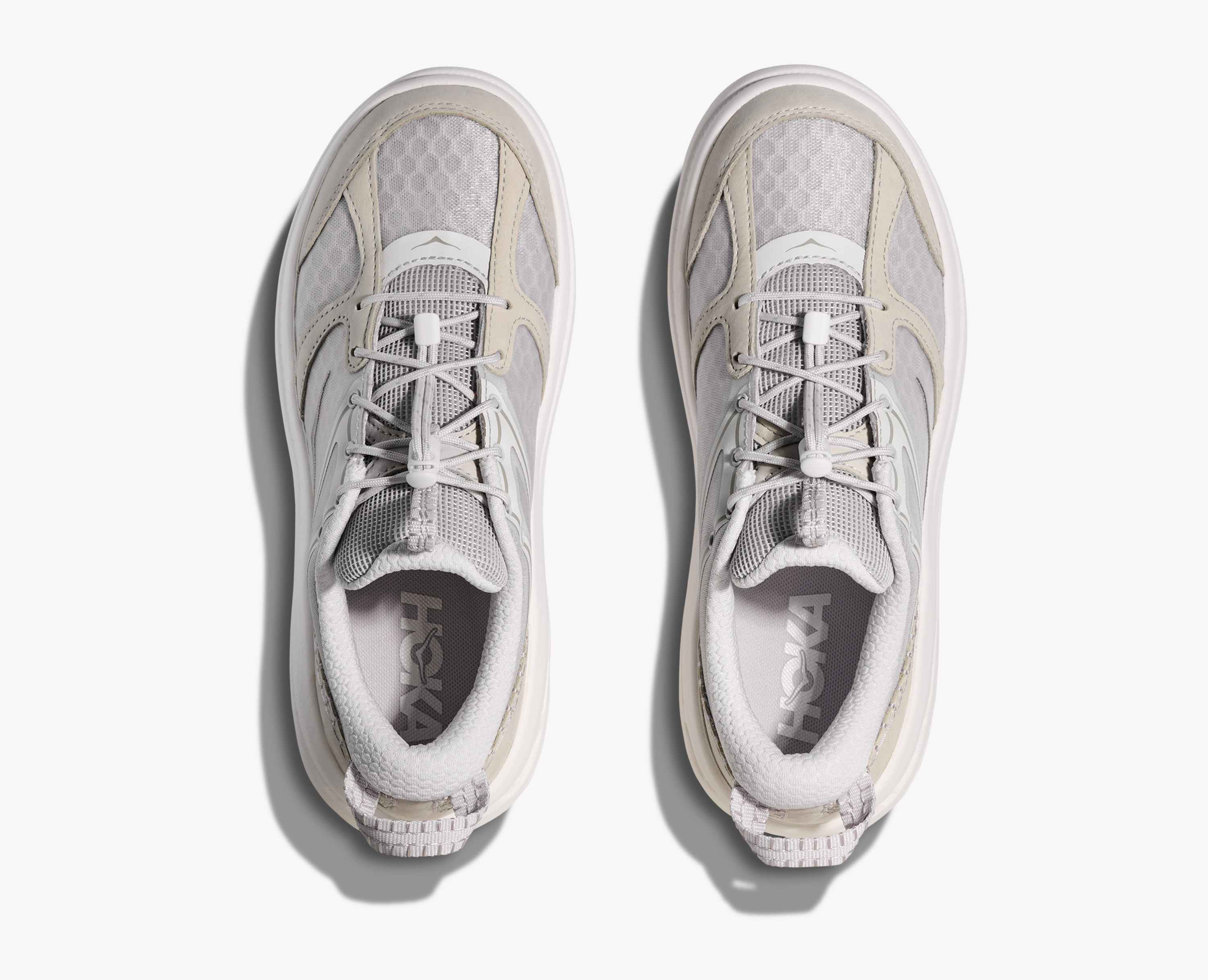 Hoka Bondi B3Ls Cosmic Grey White