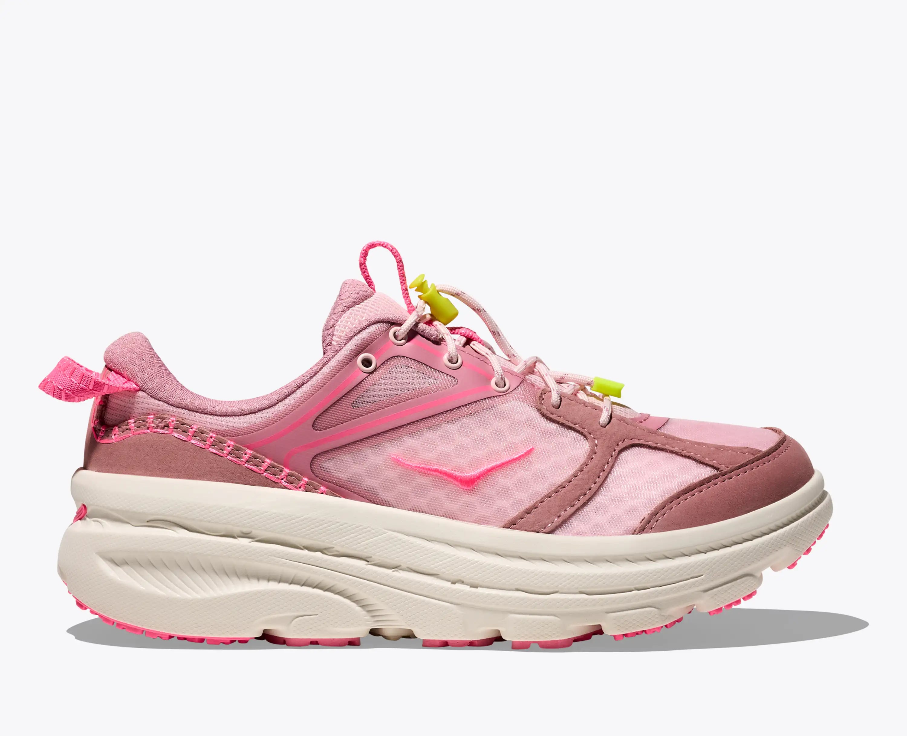 Hoka Bondi B3Ls Dried Rose Neon Rose