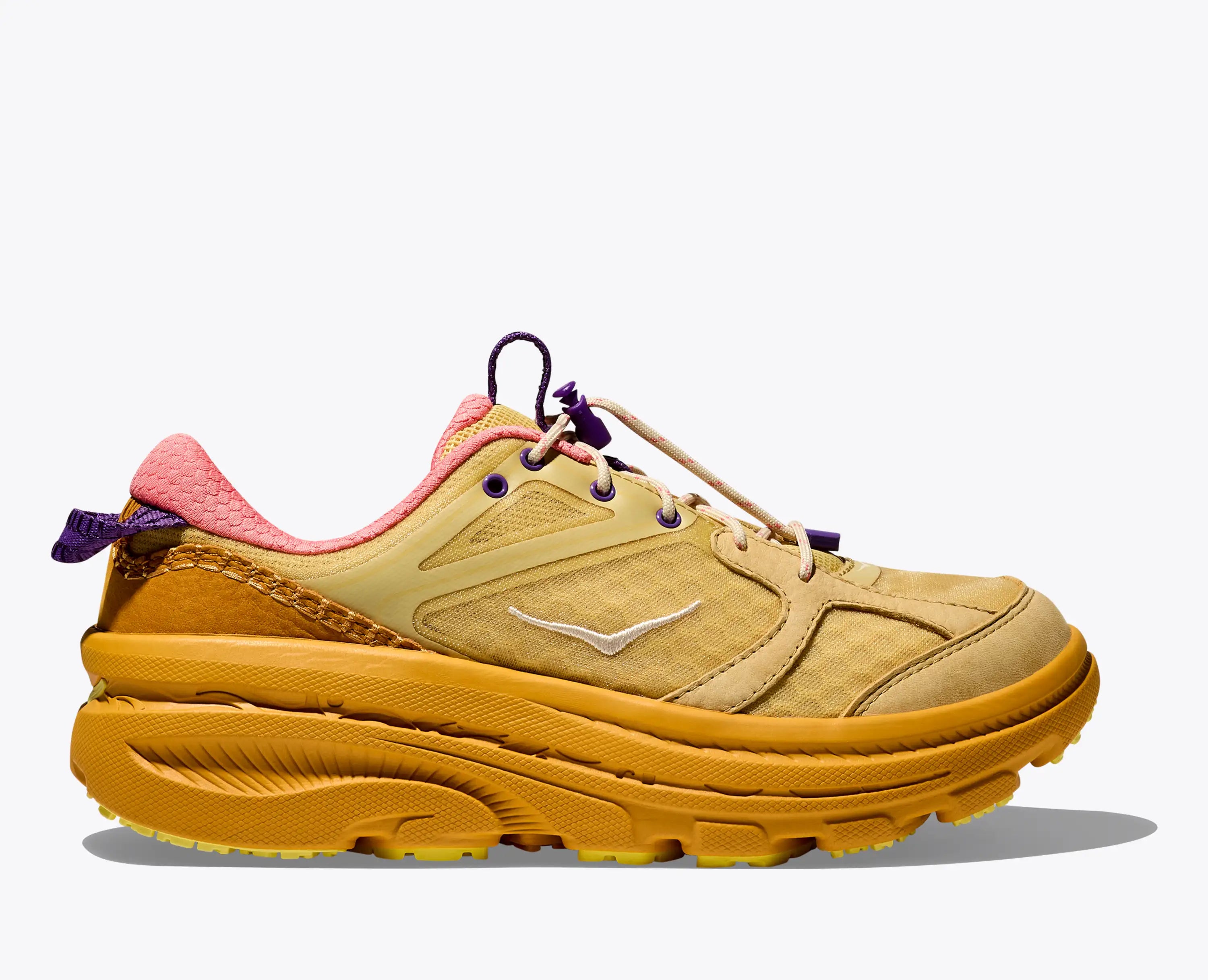 Hoka Bondi B3Ls Flaxseed Varsity Yellow