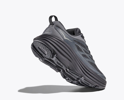 Hoka Stealth Tech Bondi 8 Caged Charcoal Grey Grey Skies