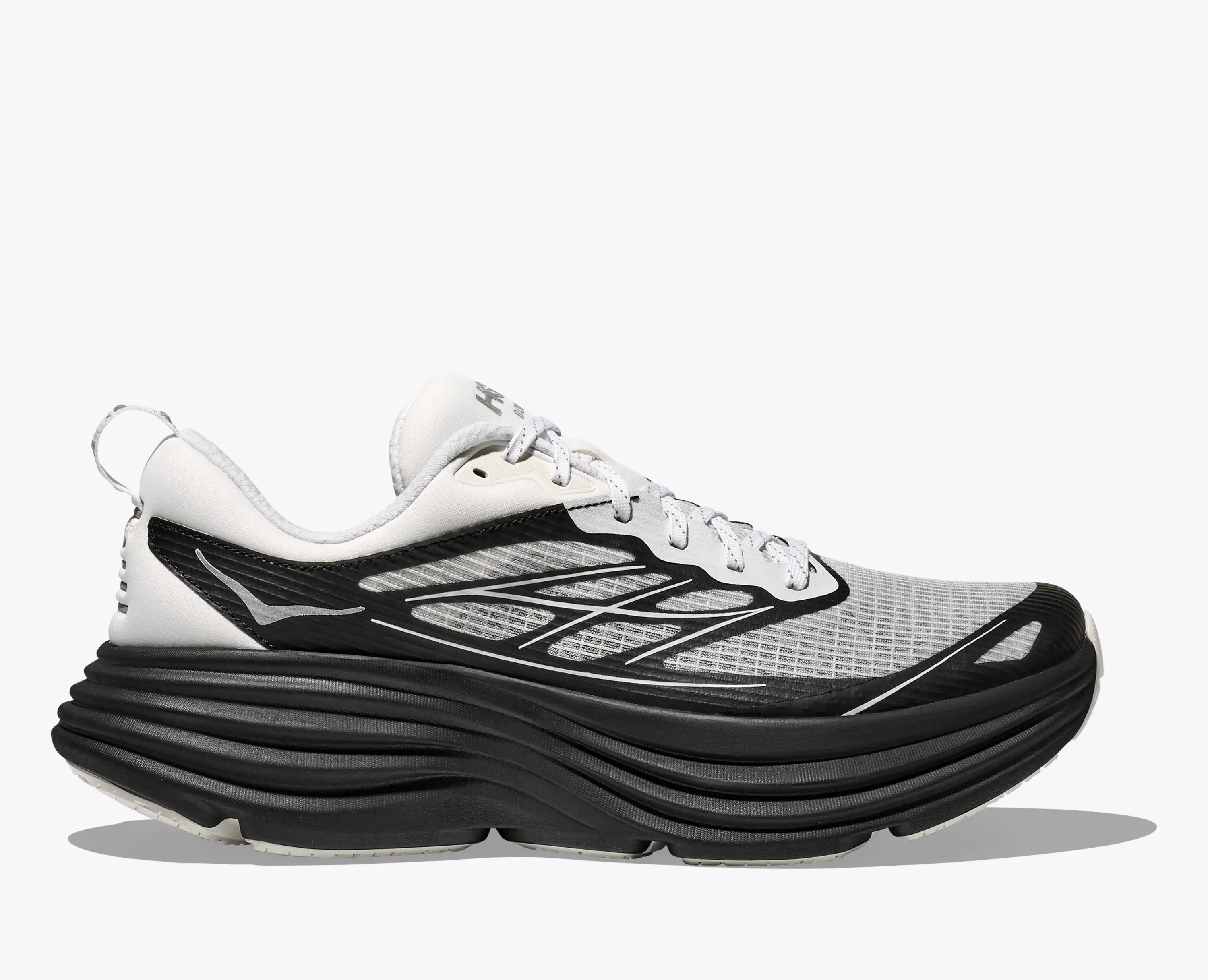 Hoka Stealth Tech Bondi 8 Caged Frost Black