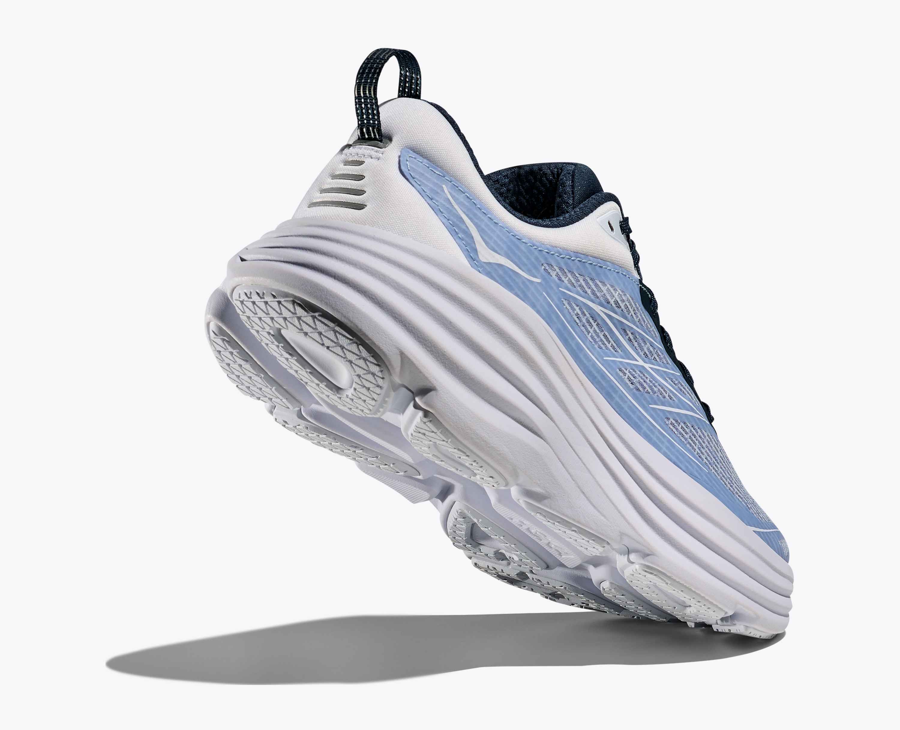 Hoka Stealth Tech Bondi 8 Caged Sea Ice Grape Agate