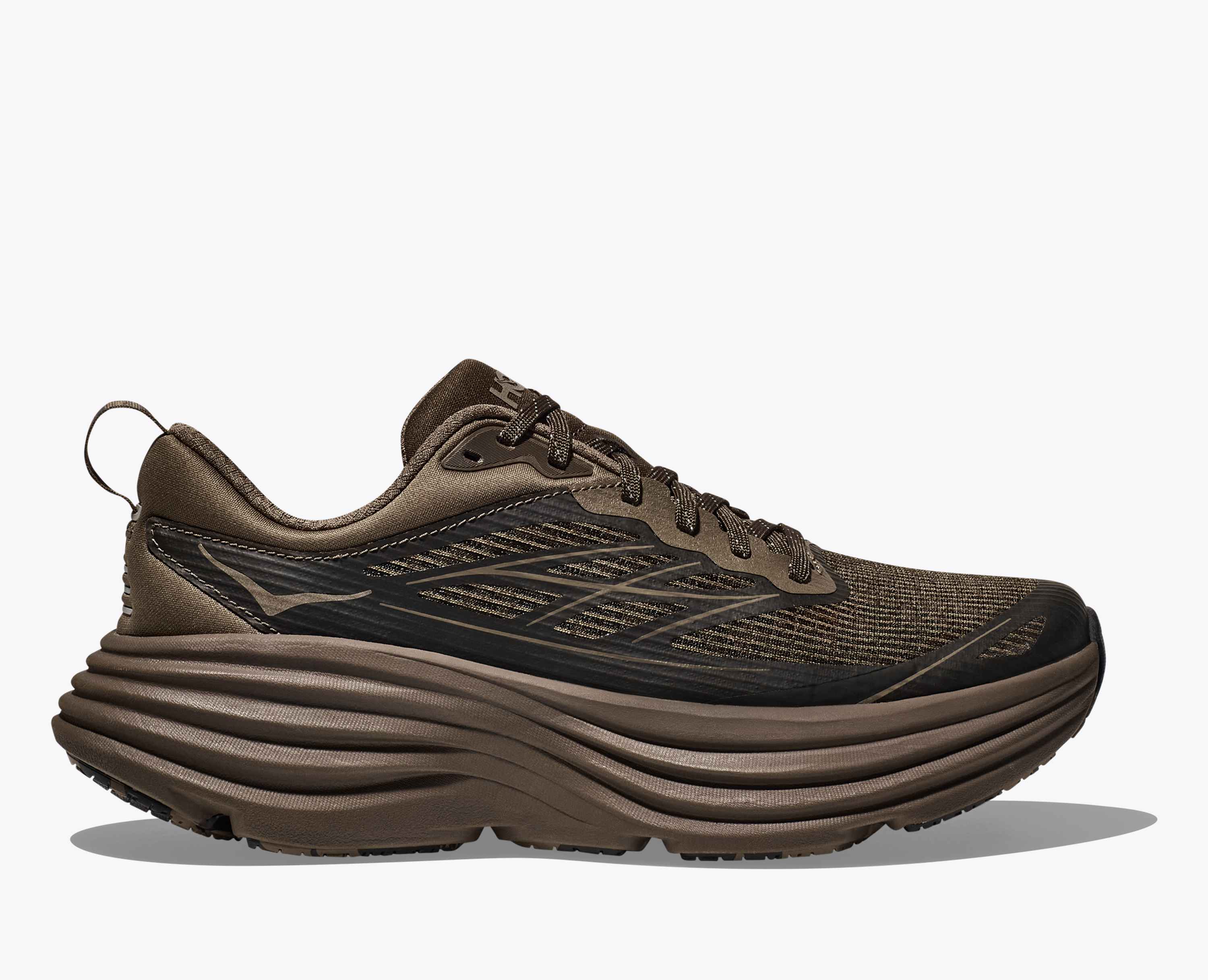 Hoka Stealth Tech Bondi 8 Caged Umber Deep Umber