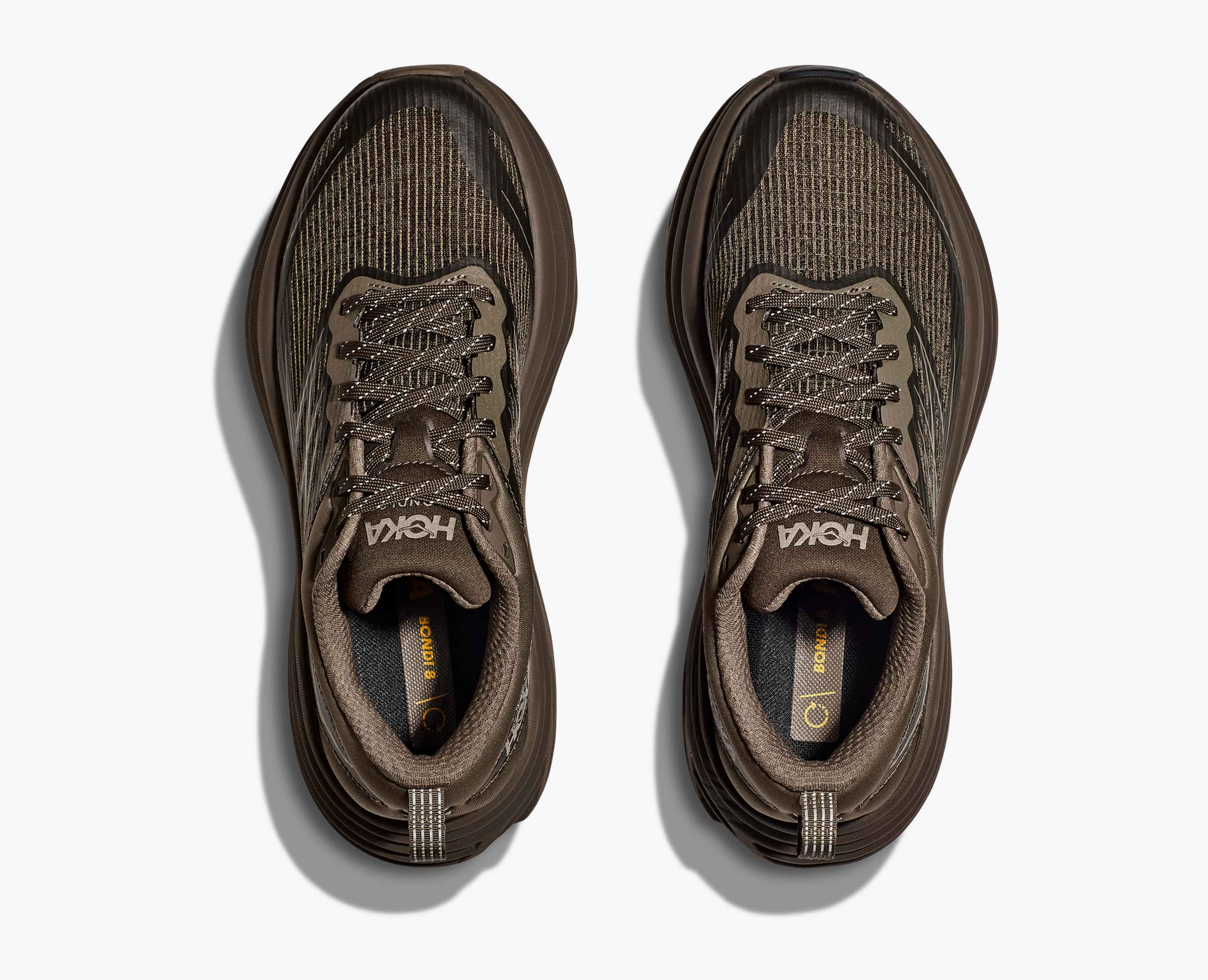 Hoka Stealth Tech Bondi 8 Caged Umber Deep Umber