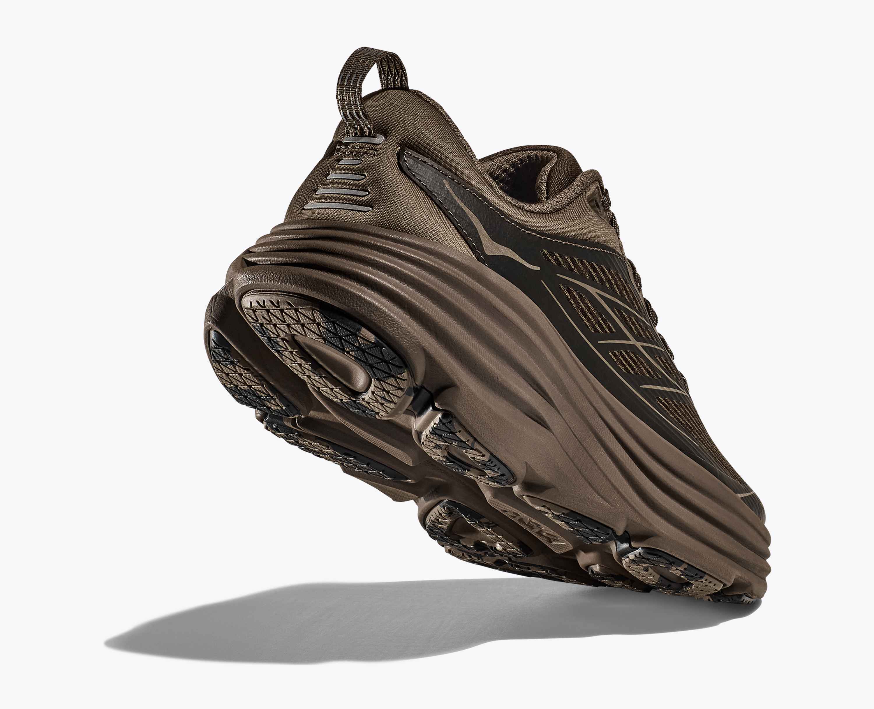 Hoka Stealth Tech Bondi 8 Caged Umber Deep Umber