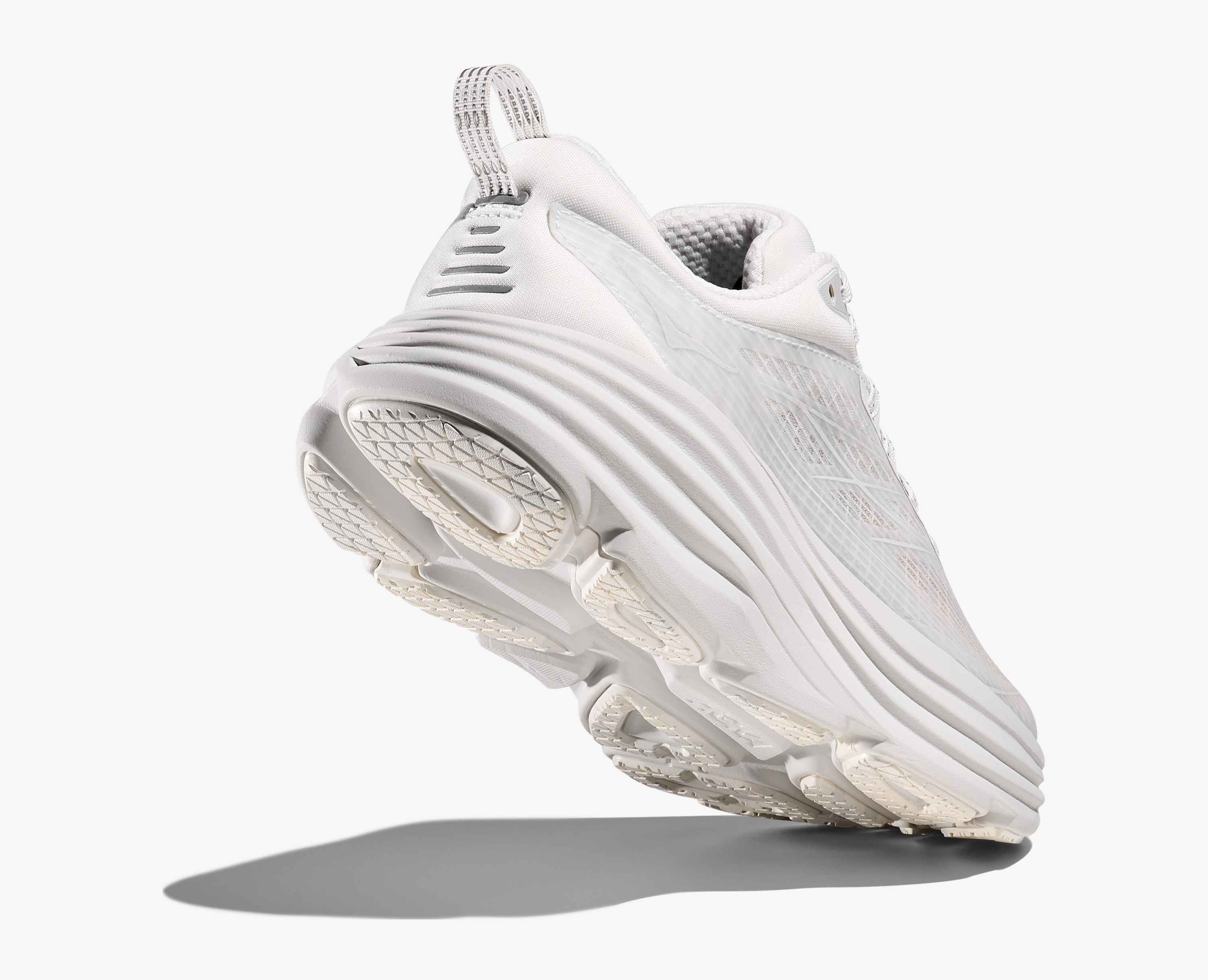 Hoka Stealth Tech Bondi 8 Caged White Cosmic Grey