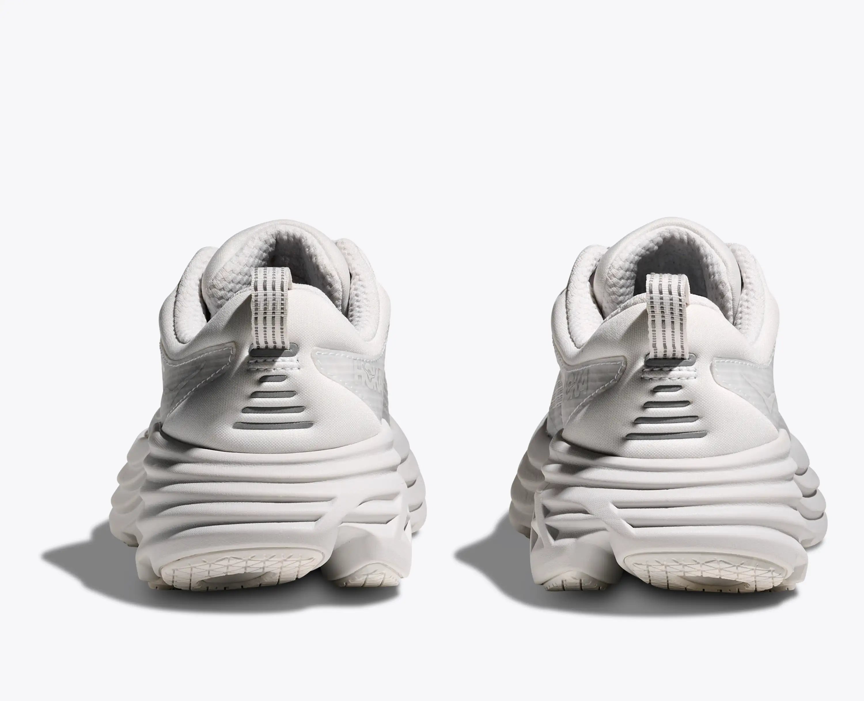 Hoka Stealth Tech Bondi 8 Caged White Cosmic Grey