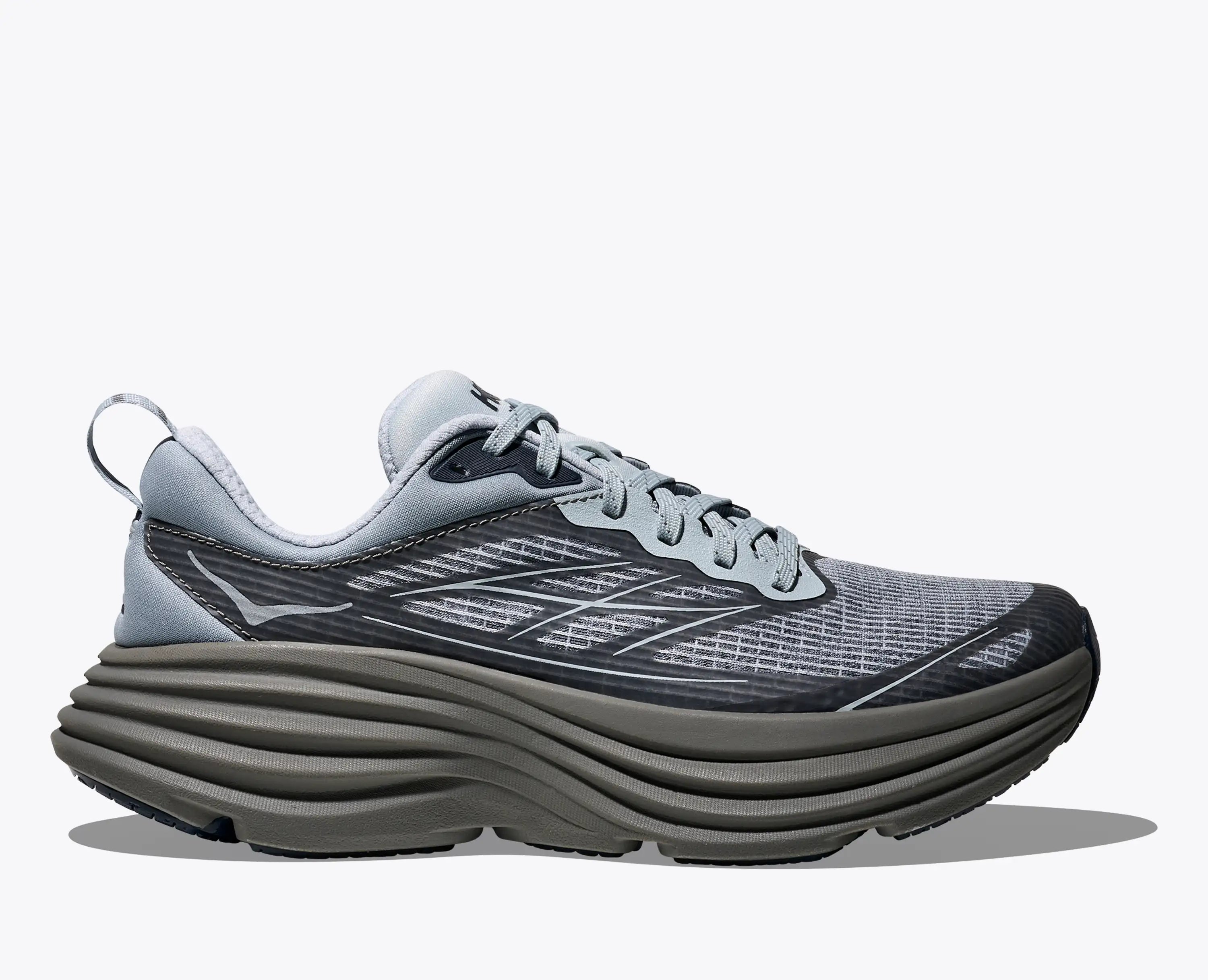 Hoka Stealth Tech Bondi 8 Caged Washed Blue Mineral Blue