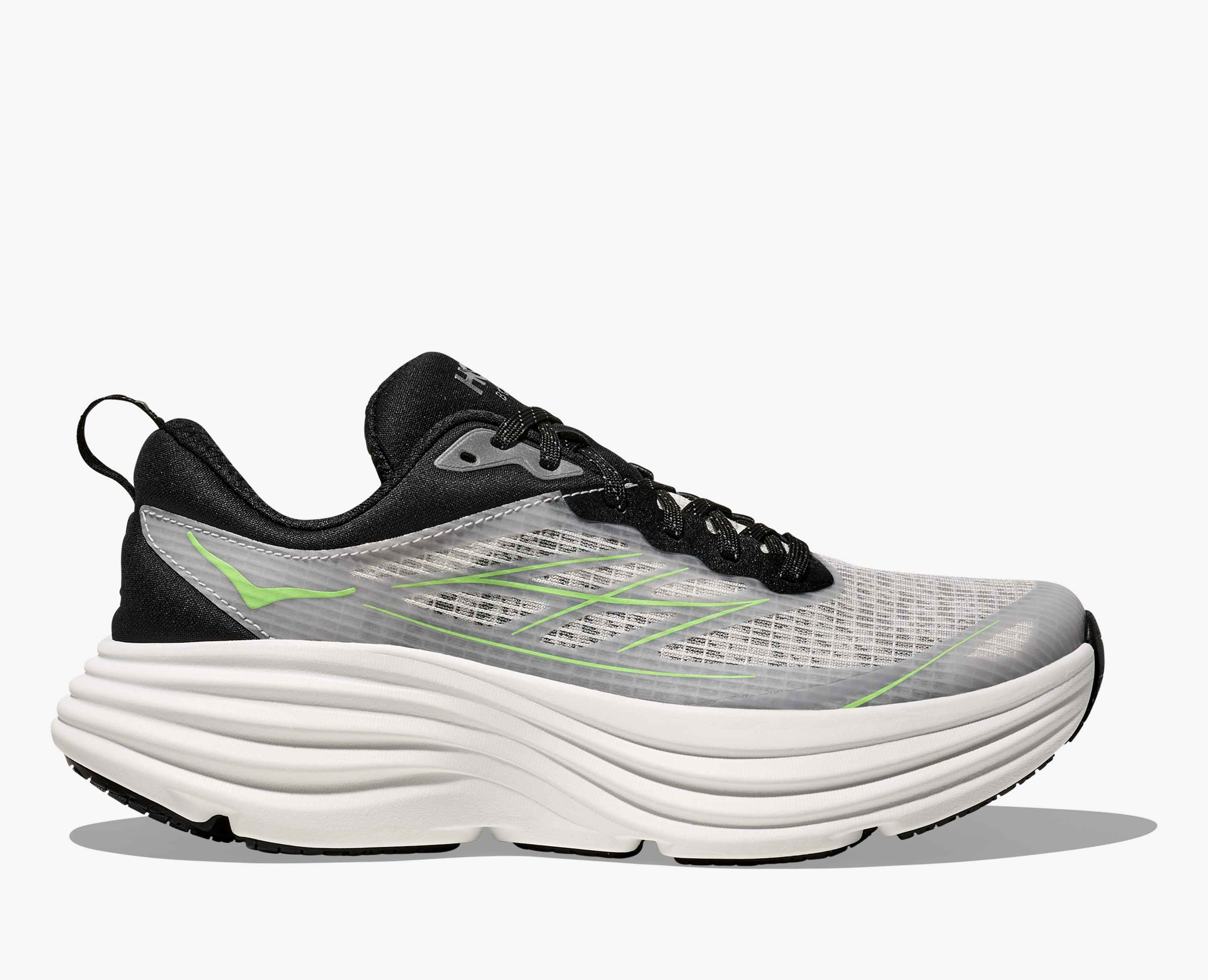 Hoka Stealth Tech Bondi 8 Caged White Tart Apple