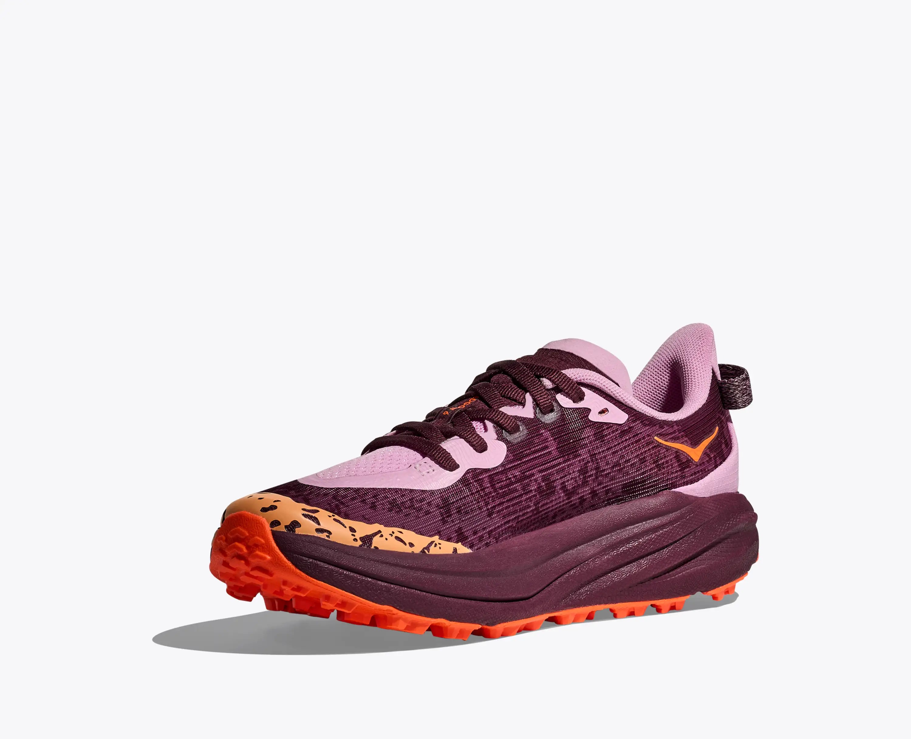 Hoka Big Kids Speedgoat 6 Flower Nectar Neon Tangerine