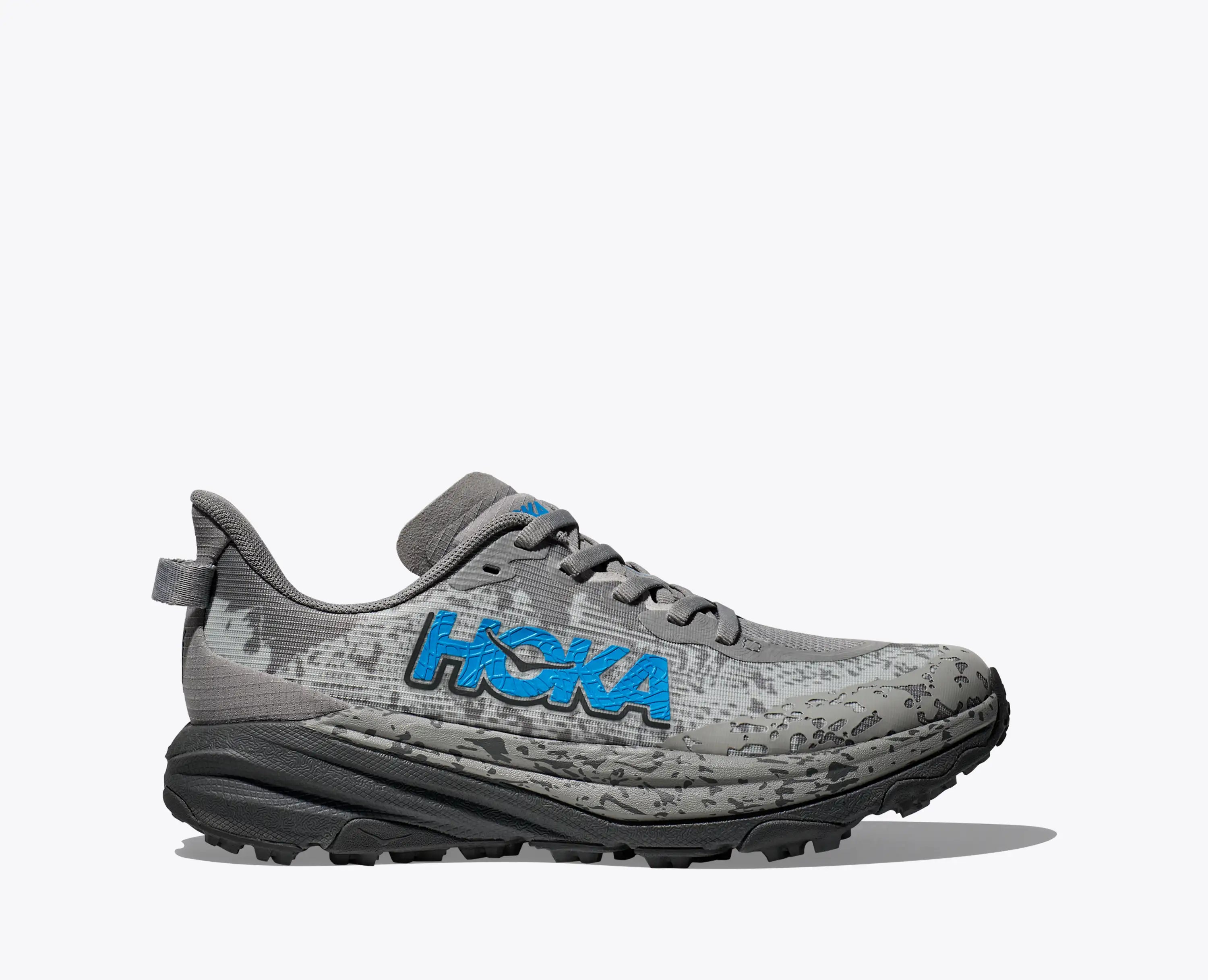 Hoka Big Kids Speedgoat 6 Galactic Grey Hoka Blue