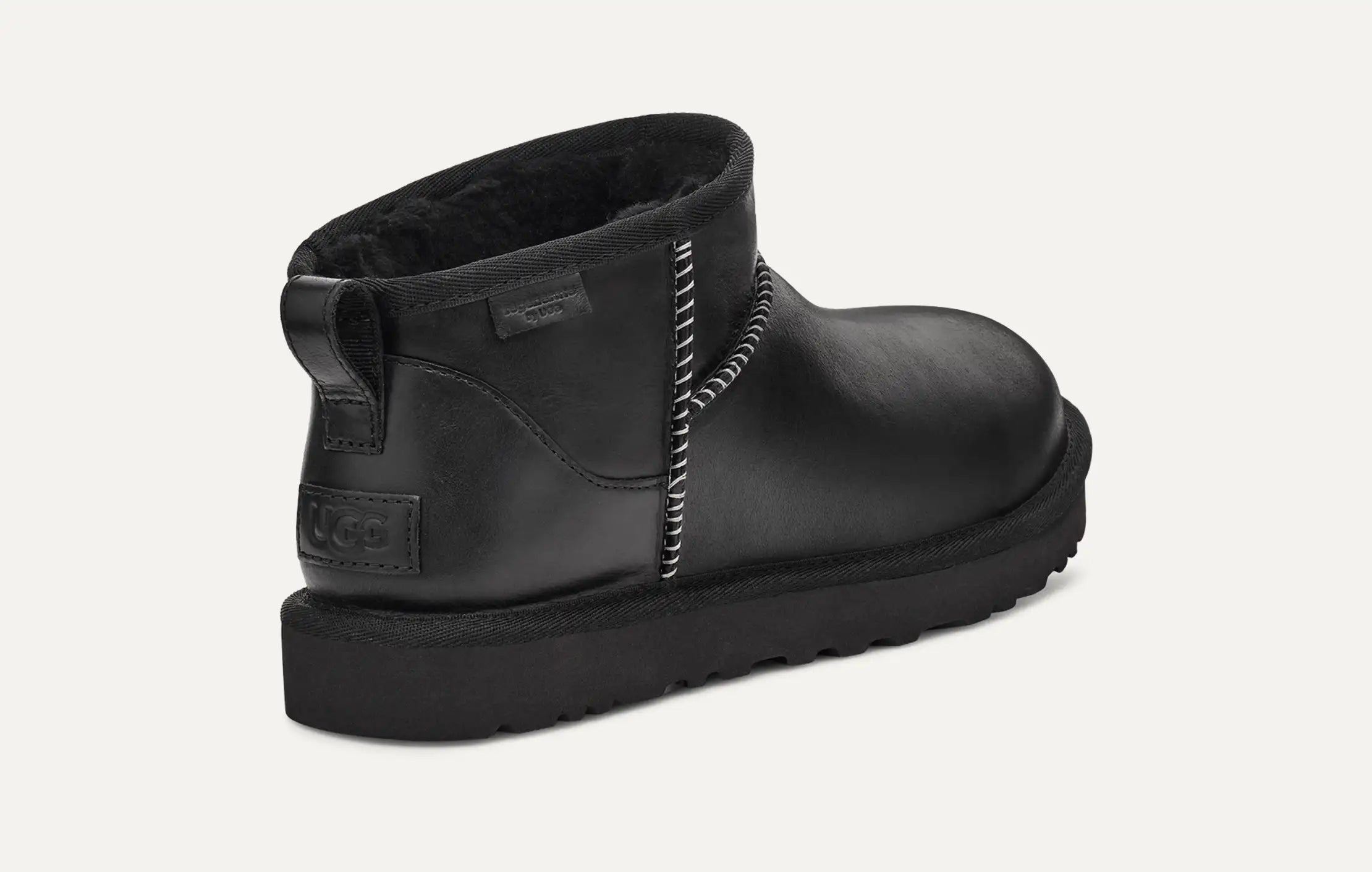 Ugg Classic Ultra Mini Leather Regen Black