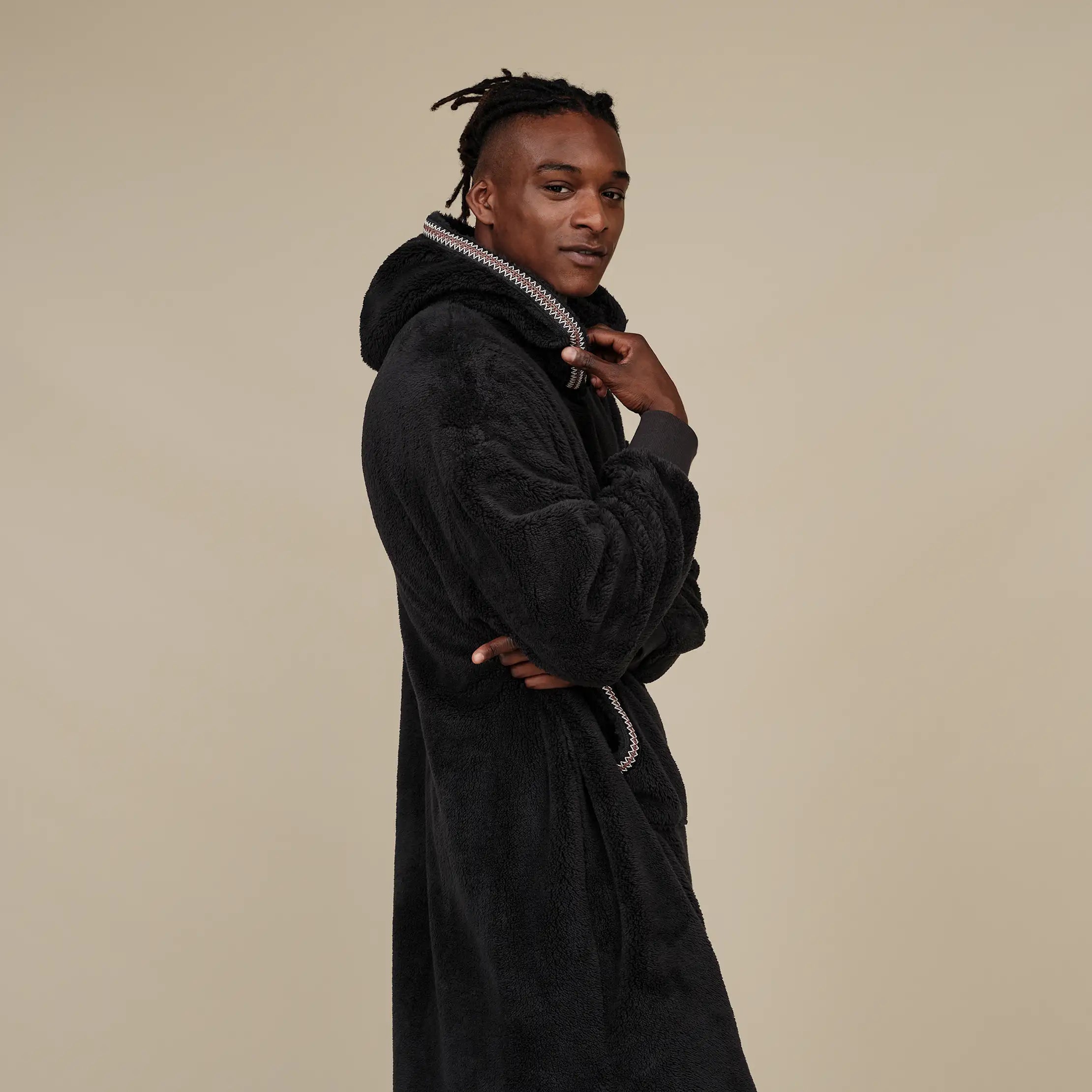 Ugg Uggfluff Oversized Hoodie Black