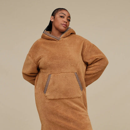 Ugg Uggfluff Oversized Hoodie Chestnut