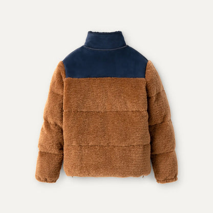 Ugg Emette Uggfluff Puffer Jacket Chestnut / Mariner
