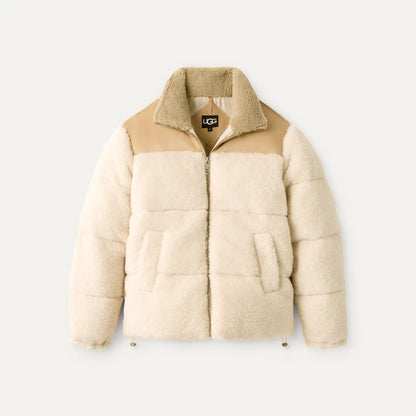 Ugg Emette Uggfluff Puffer Jacket Natural / Sand