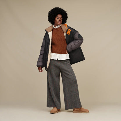 Ugg Kristian Conv Puffer Coat Black / Cream