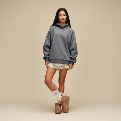 Ugg Classic Hoodie Medium Grey Heather