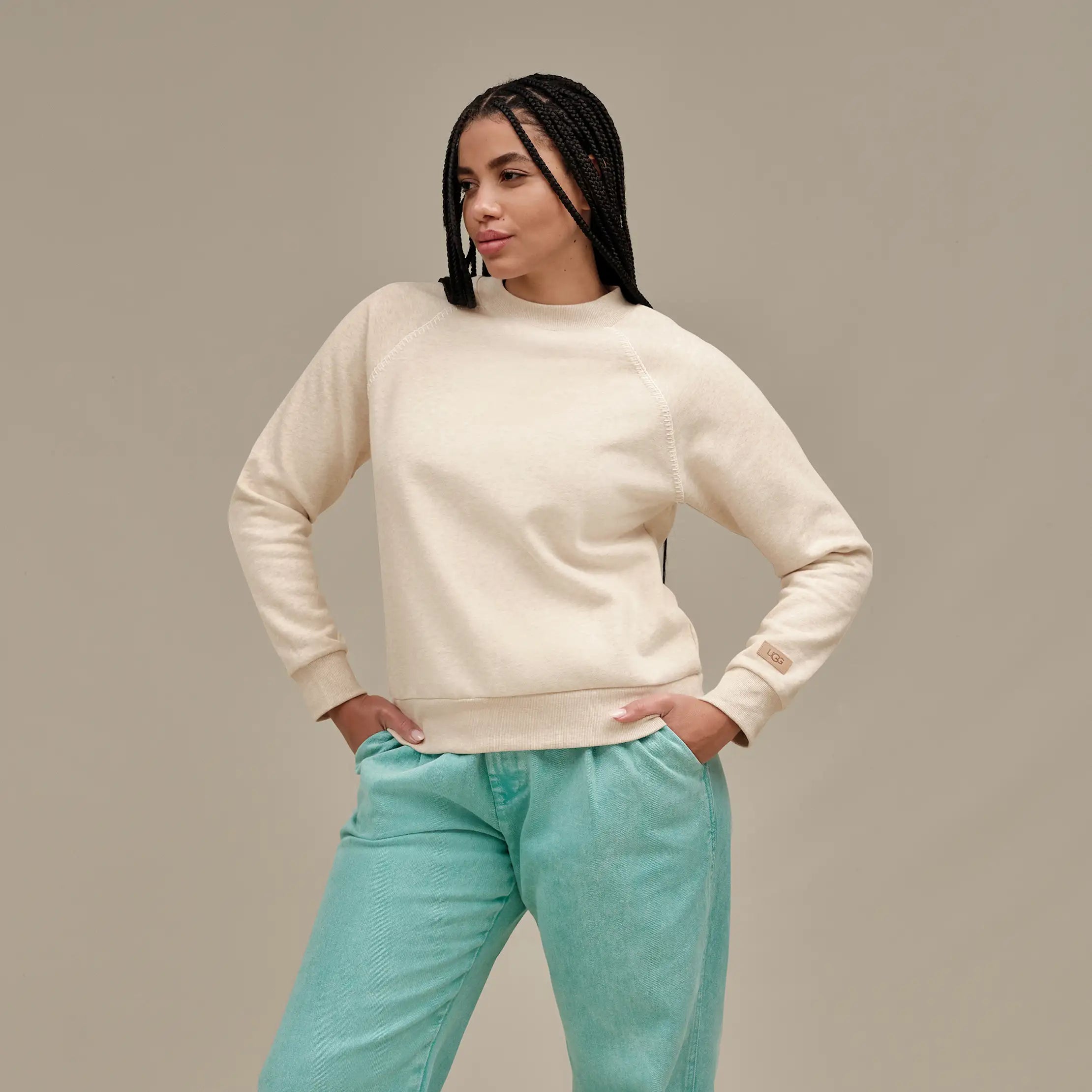 Ugg Classic Crewneck Sand Heather