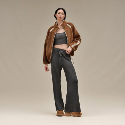 Ugg Nikia Crochet Uggfluff Jacket Chestnut