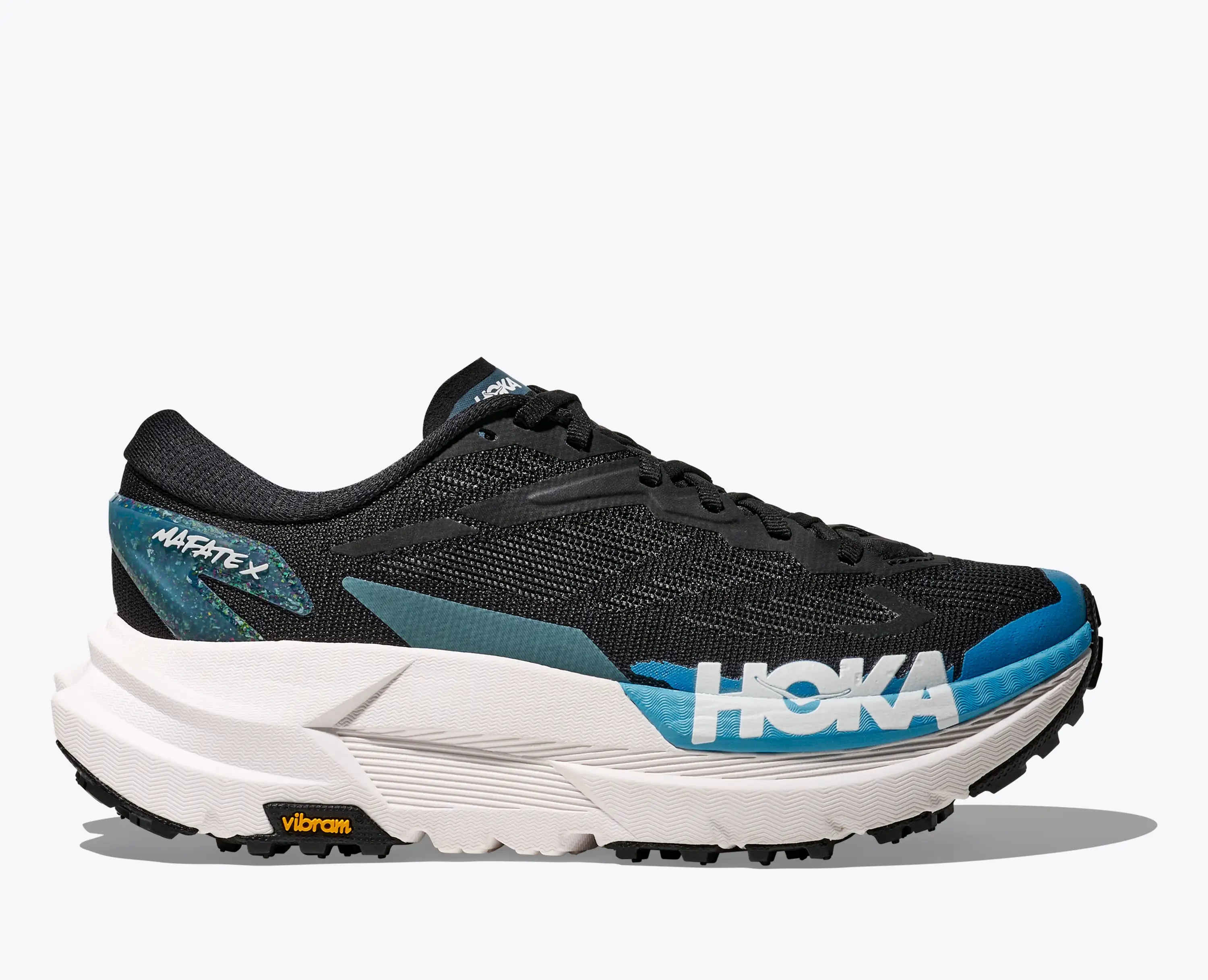 Hoka Women'S Mafate X Black Skyward Blue