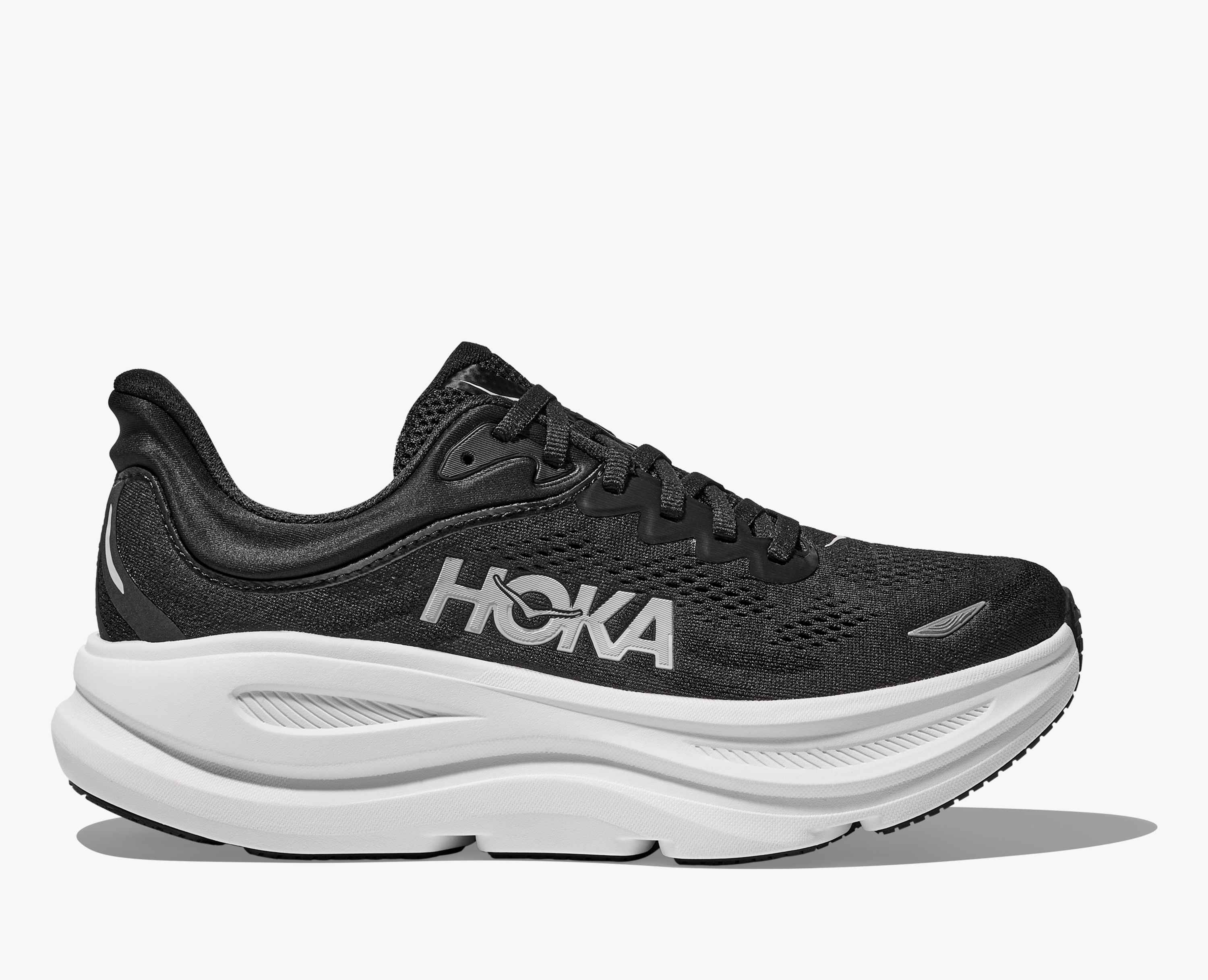 Hoka S Bondi 9 Black White