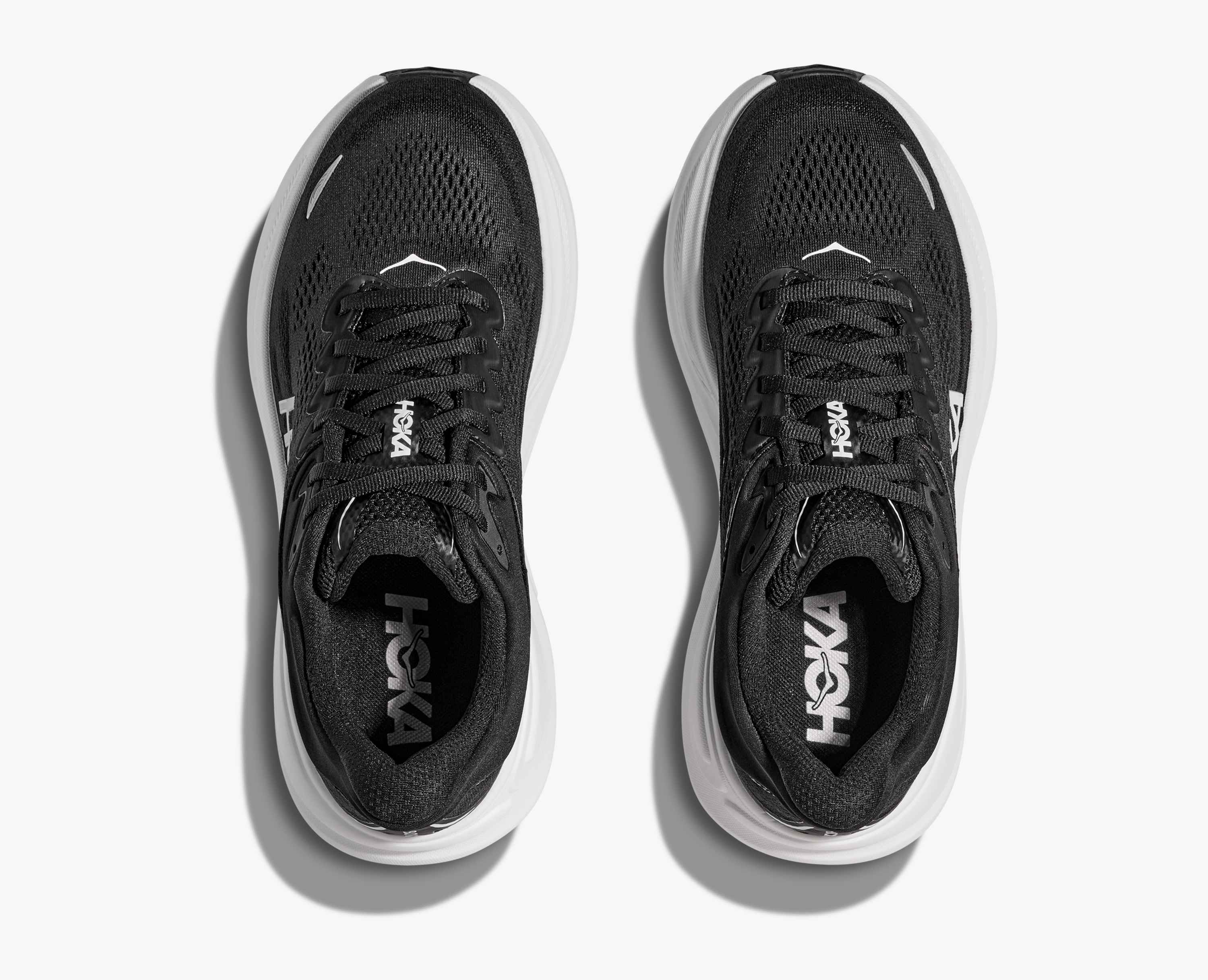 Hoka S Bondi 9 Black White