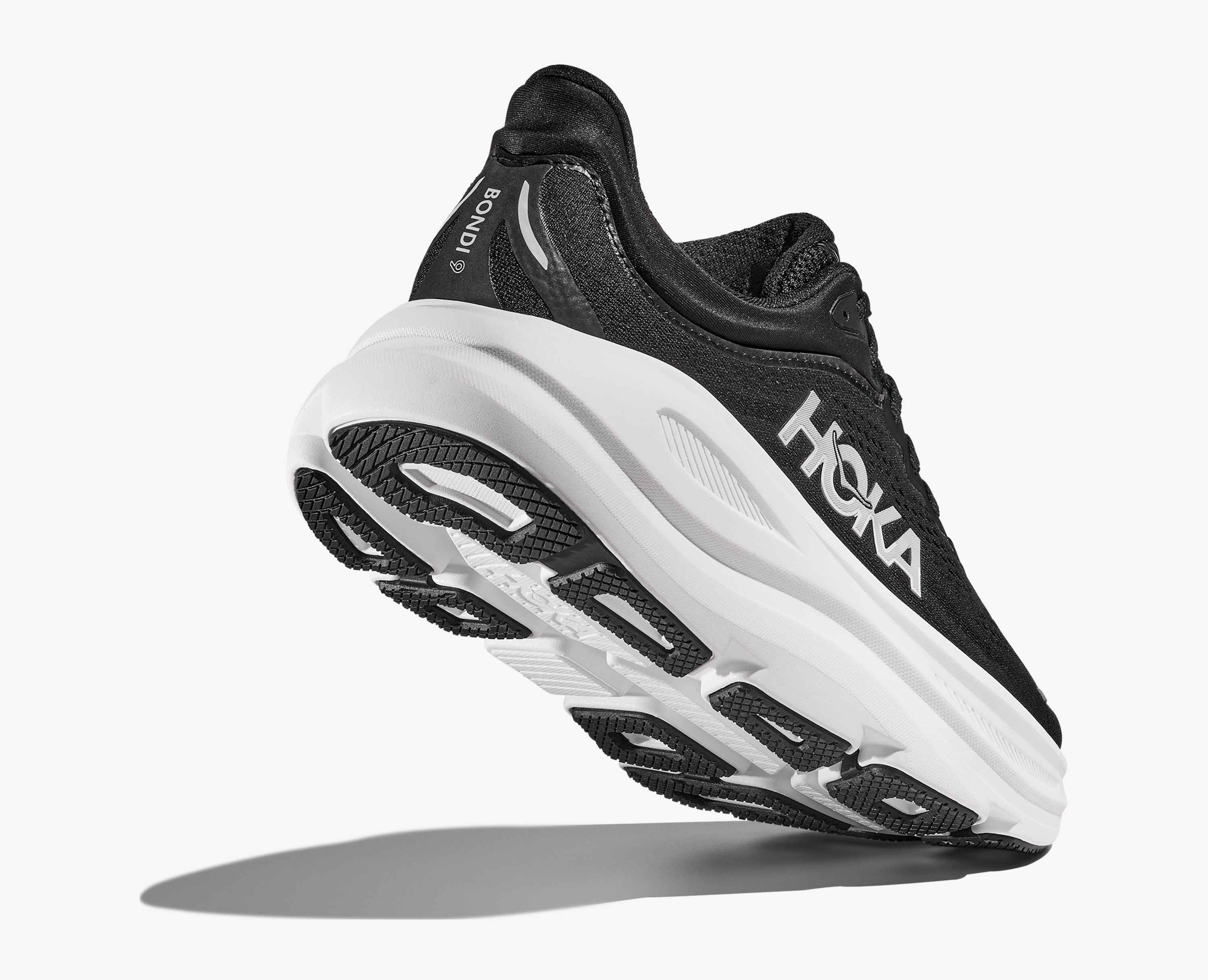 Hoka S Bondi 9 Black White
