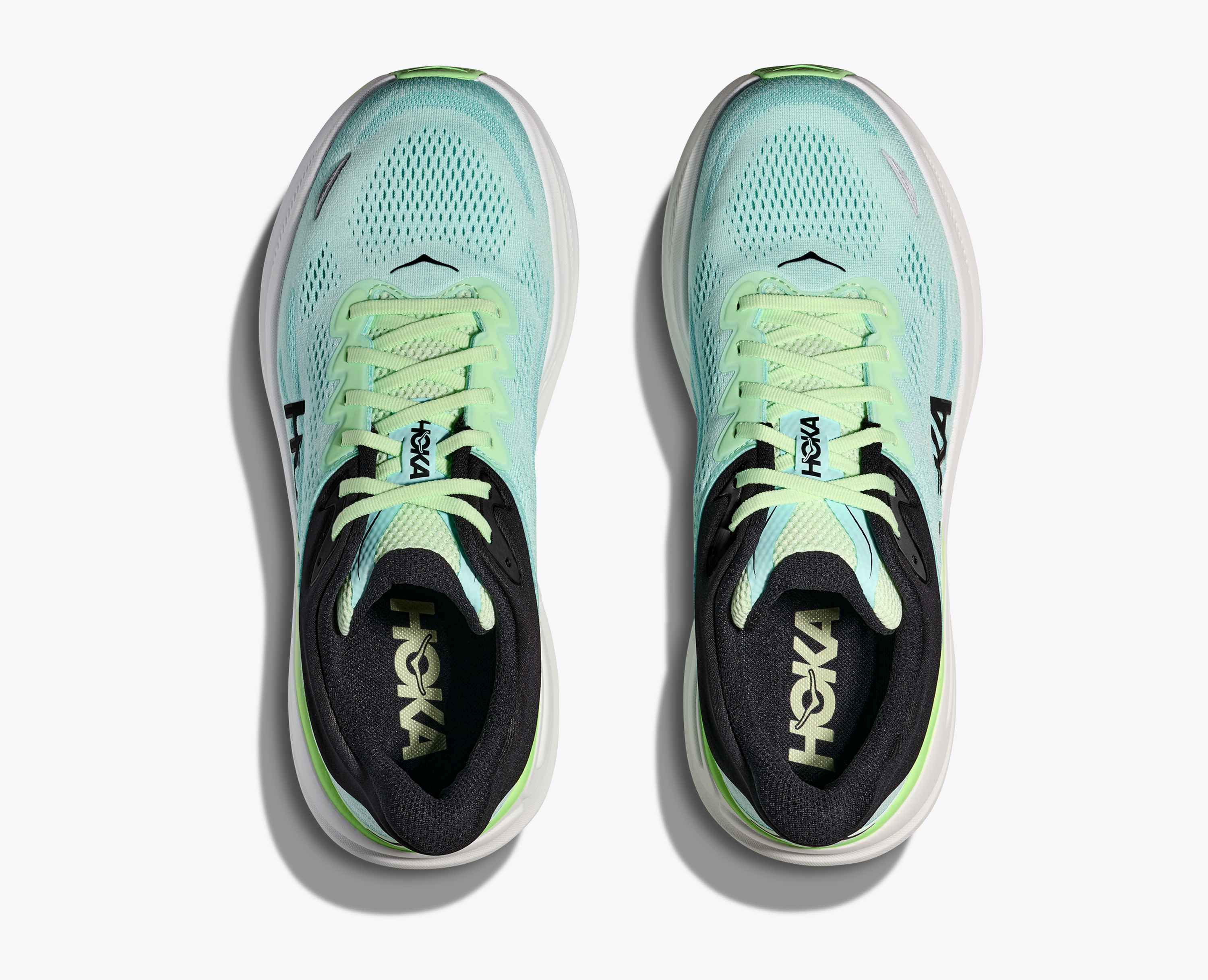 Hoka S Bondi 9 Luna Moth Blue Spark