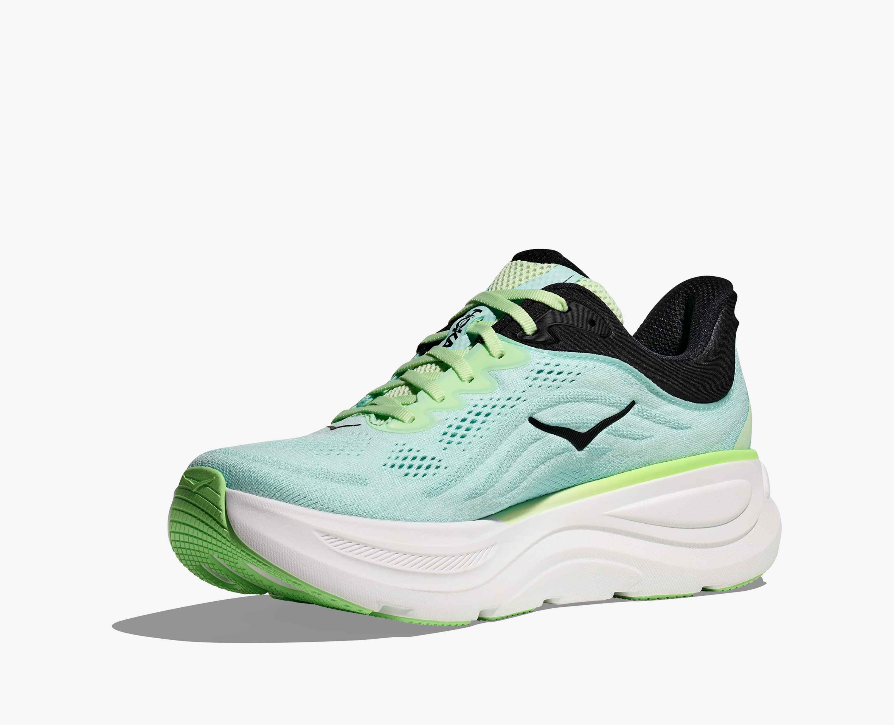 Hoka S Bondi 9 Luna Moth Blue Spark