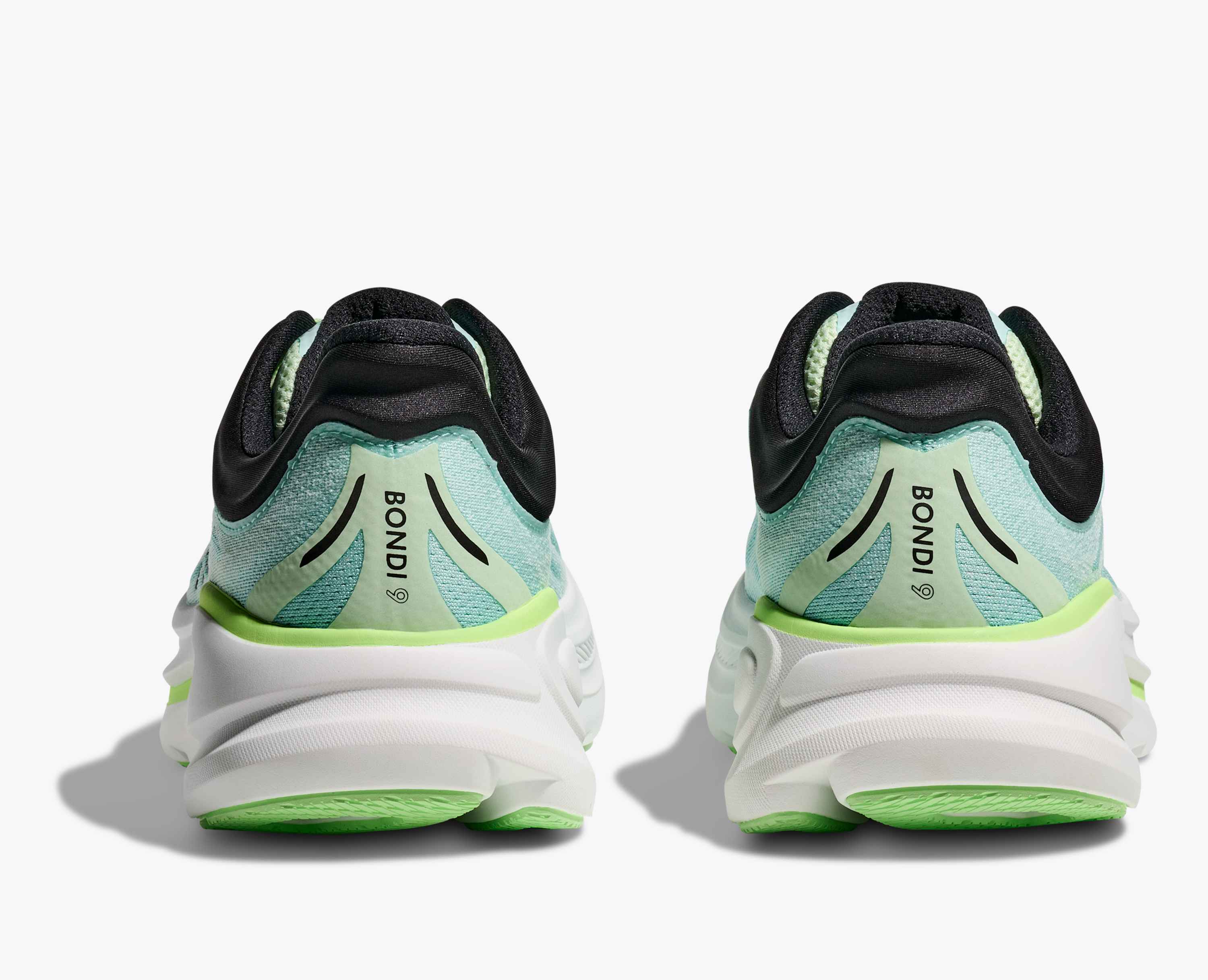 Hoka S Bondi 9 Luna Moth Blue Spark