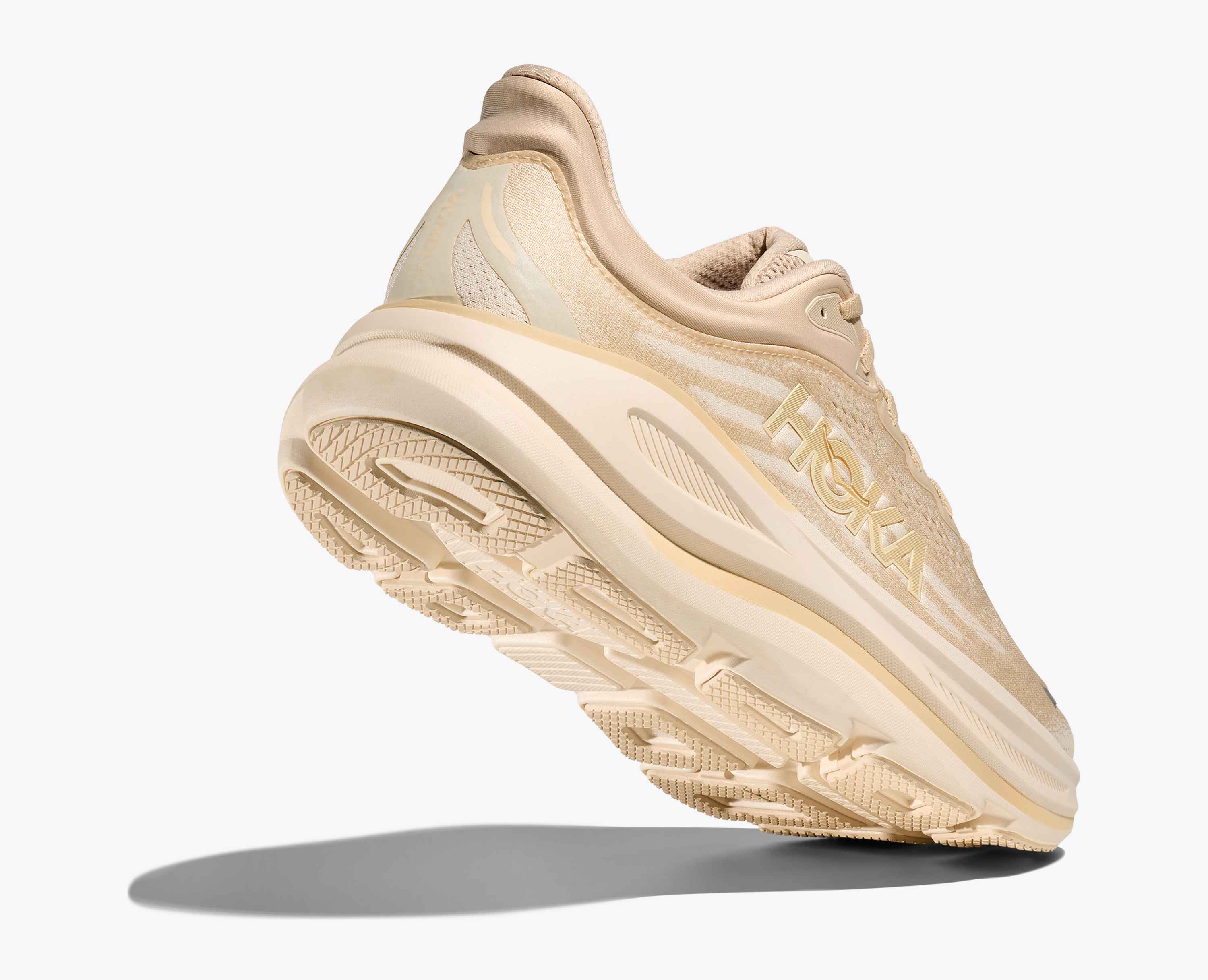 Hoka S Bondi 9 Oatmeal Oat Milk